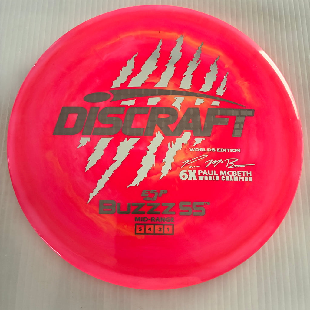 Discraft 2026 Worlds Fundraiser Paul McBeth 6x Claws ESP Buzzz SS 5/4/-2/1 Box 2
