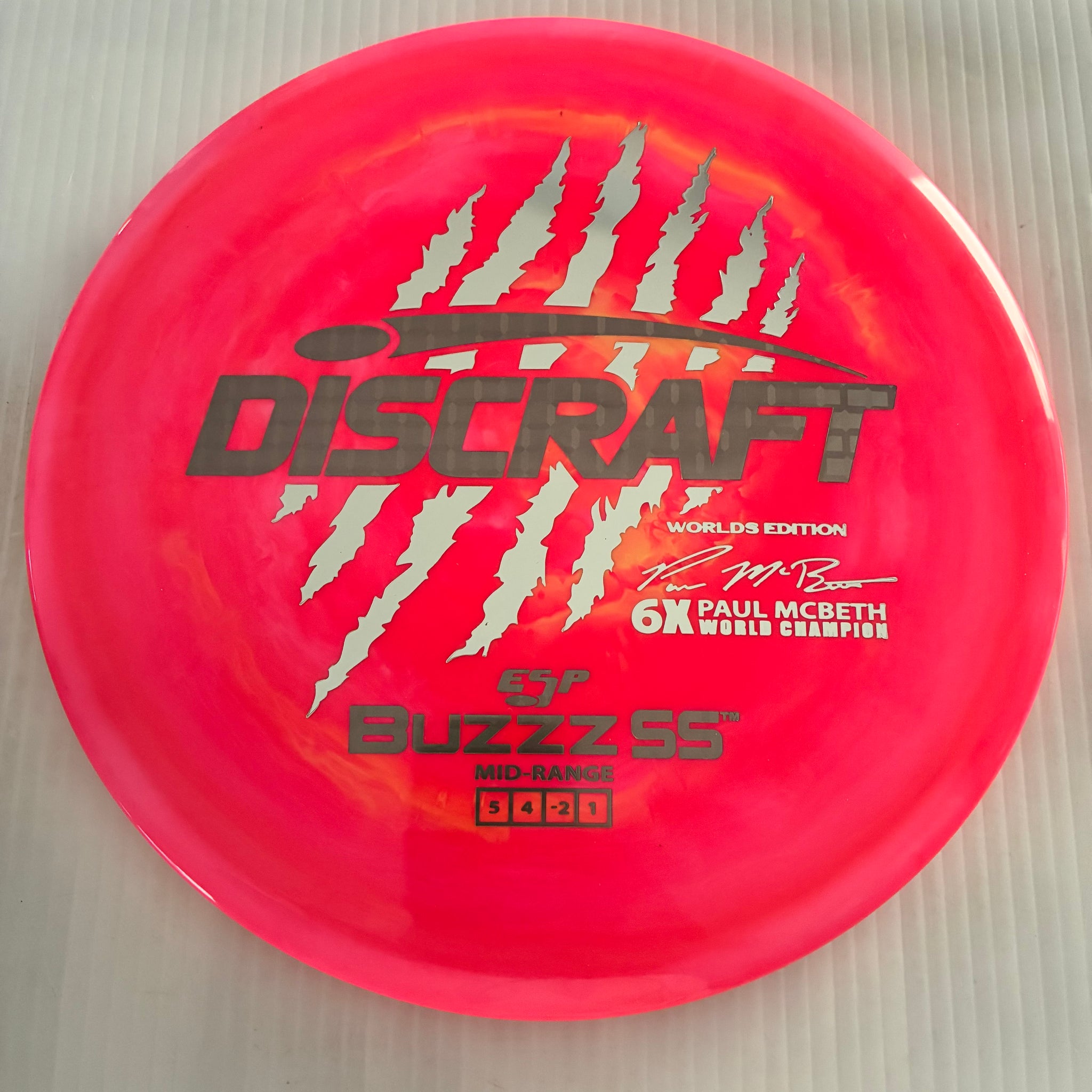 Discraft 2026 Worlds Fundraiser Paul McBeth 6x Claws ESP Buzzz SS 5/4/-2/1 Box 2