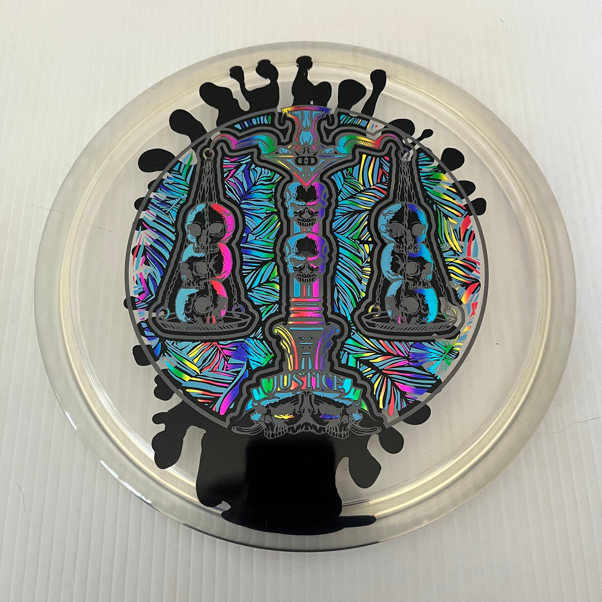 Dynamic Discs Scales of Justice 10th Anniversary Lucid Ice SplaDDer Justice 5/1/0.5/4