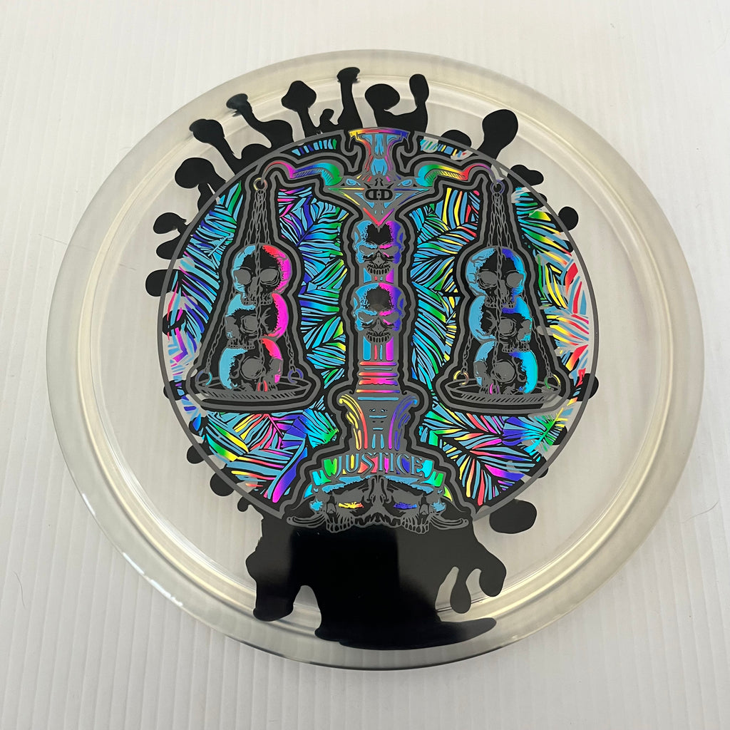 Dynamic Discs Scales of Justice 10th Anniversary Lucid Ice SplaDDer Justice 5/1/0.5/4