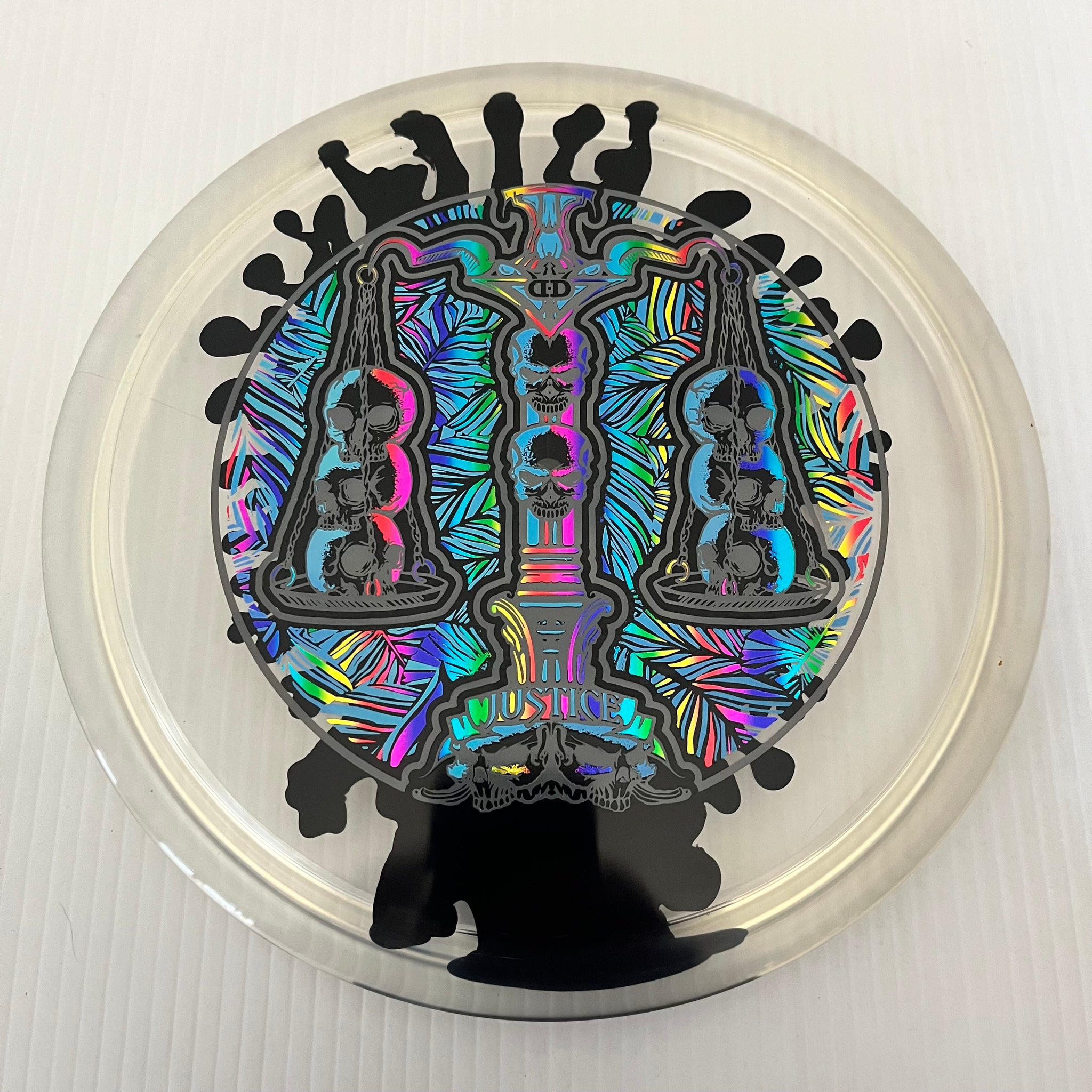 Dynamic Discs Scales of Justice 10th Anniversary Lucid Ice SplaDDer Justice 5/1/0.5/4