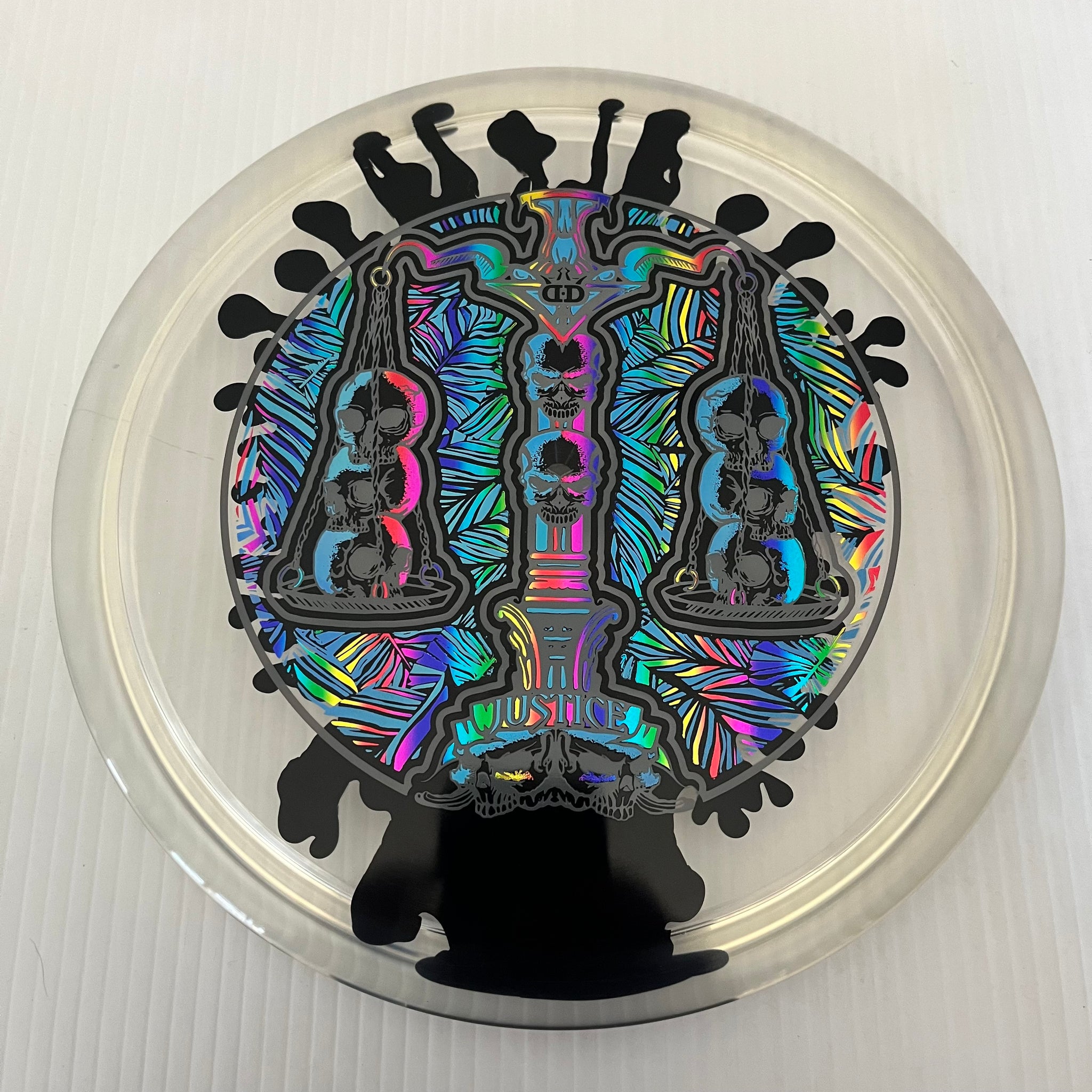 Dynamic Discs Scales of Justice 10th Anniversary Lucid Ice SplaDDer Justice 5/1/0.5/4