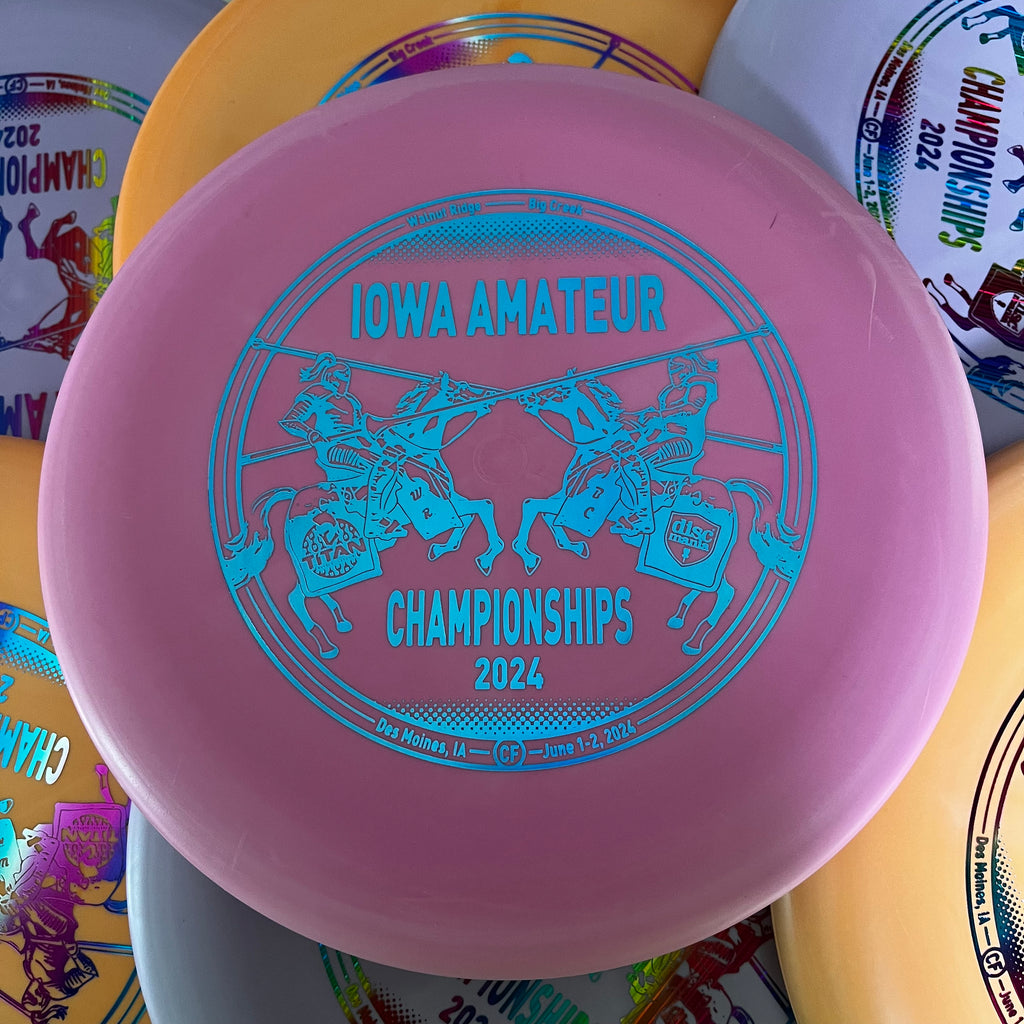 Discmania 2024 Iowa Amateur Championships Flex 1 Color Glow D-Line Rainmaker 2/3/0/0.5