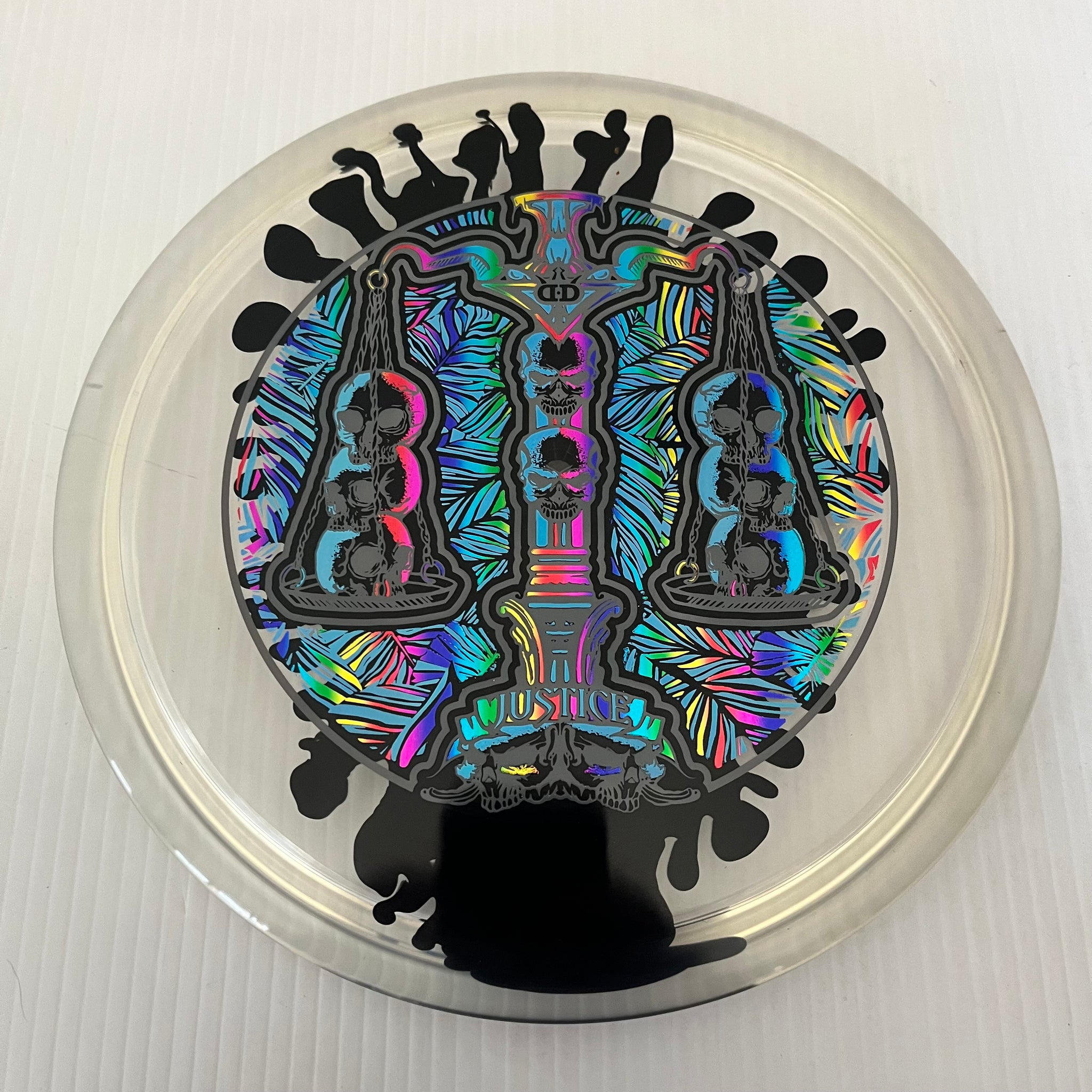 Dynamic Discs Scales of Justice 10th Anniversary Lucid Ice SplaDDer Justice 5/1/0.5/4