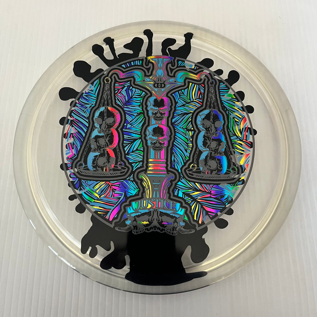 Dynamic Discs Scales of Justice 10th Anniversary Lucid Ice SplaDDer Justice 5/1/0.5/4