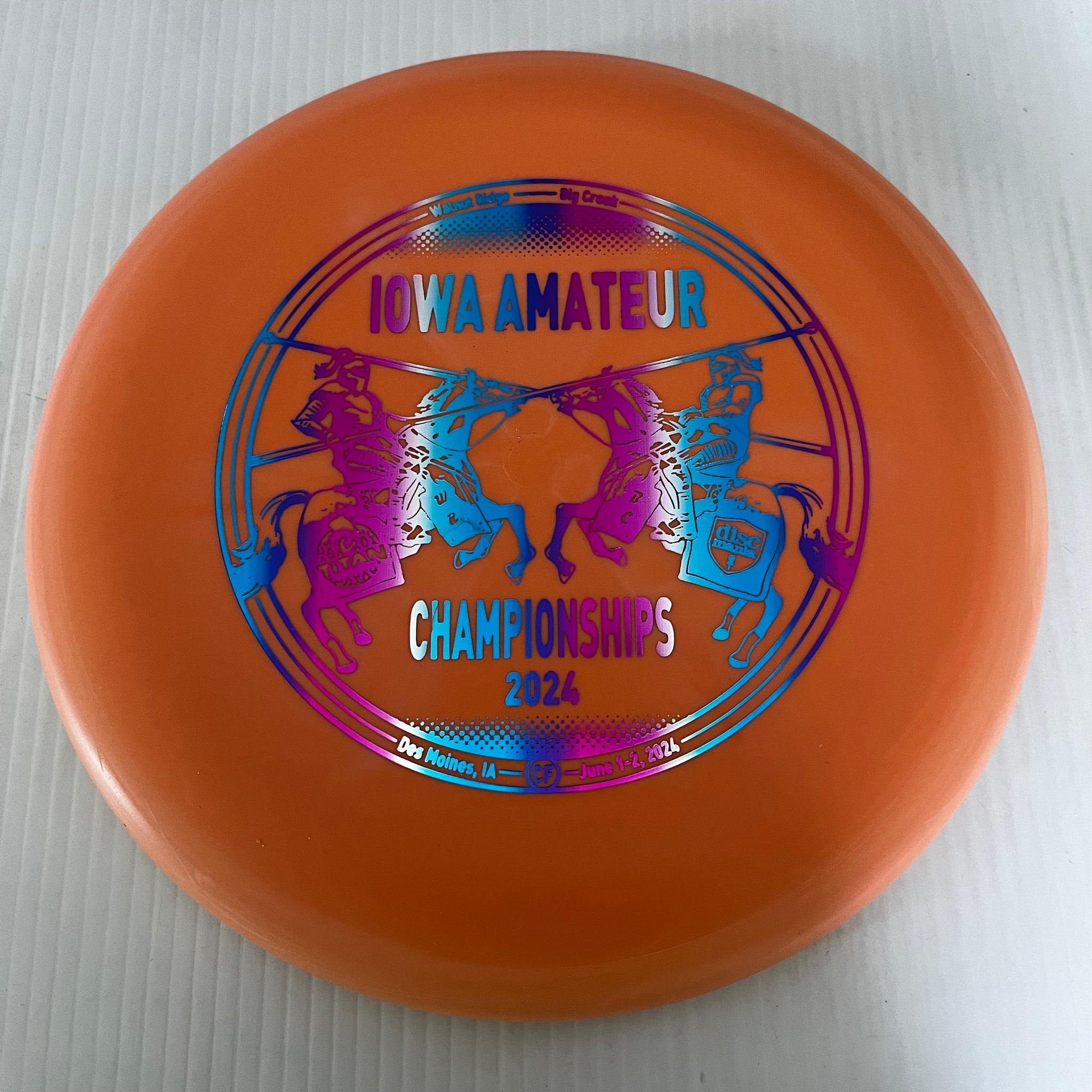 Discmania 2024 Iowa Amateur Championships Flex 1 Color Glow D-Line Rainmaker 2/3/0/0.5
