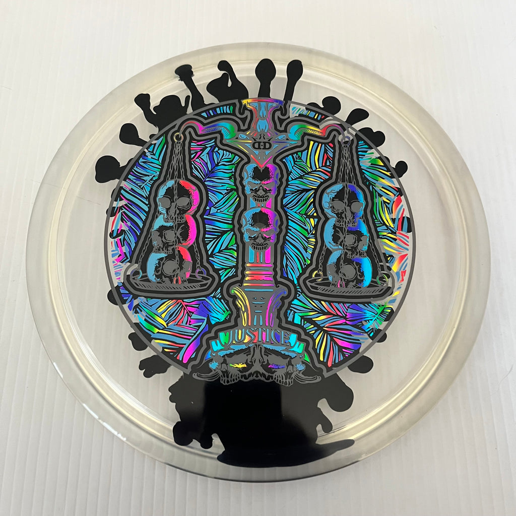 Dynamic Discs Scales of Justice 10th Anniversary Lucid Ice SplaDDer Justice 5/1/0.5/4
