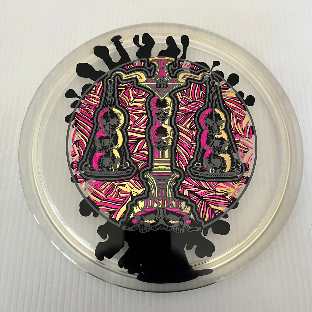 Dynamic Discs Scales of Justice 10th Anniversary Lucid Ice SplaDDer Justice 5/1/0.5/4