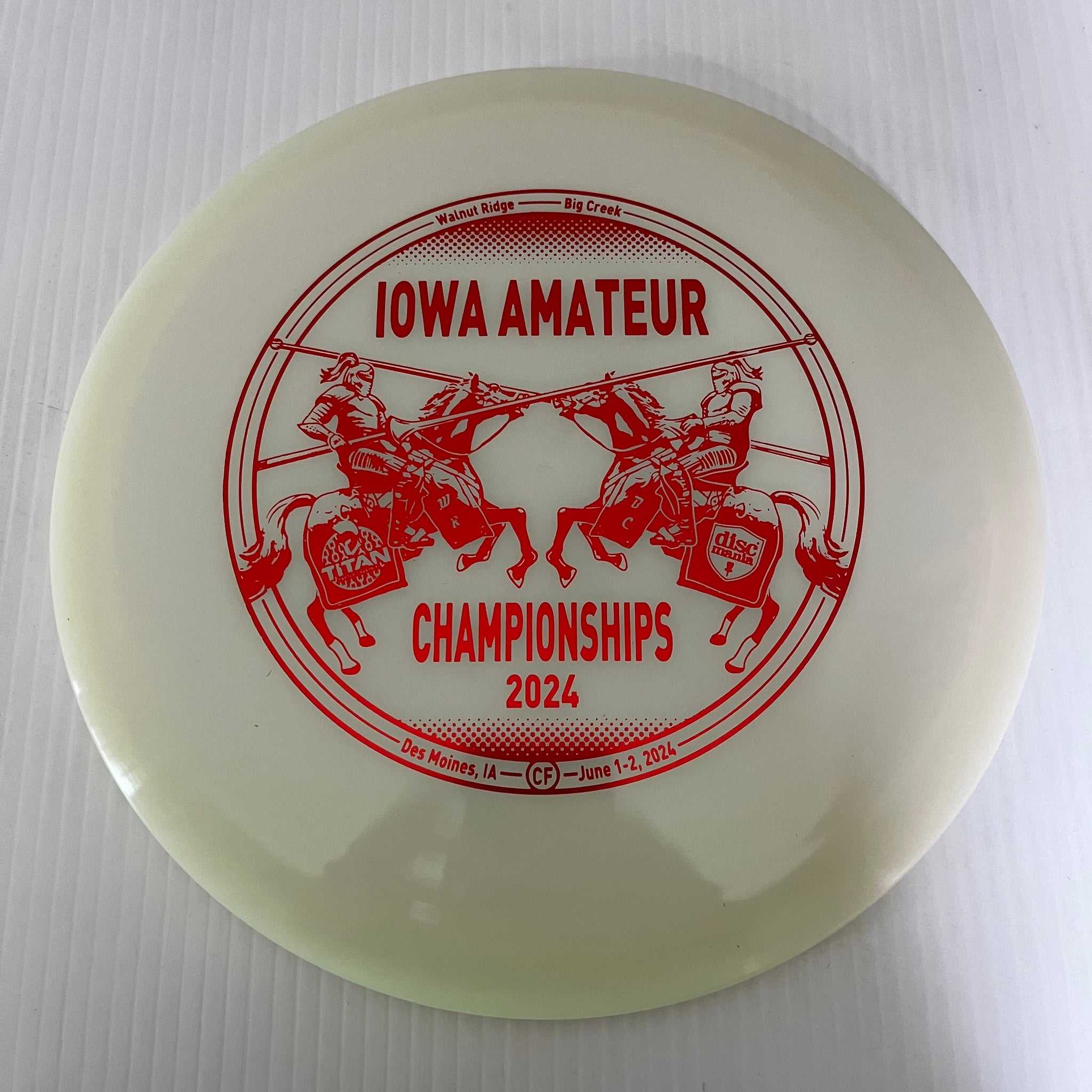 Discmania 2024 Iowa Amateur Championships Glow C-Line FD 7/6/0/1