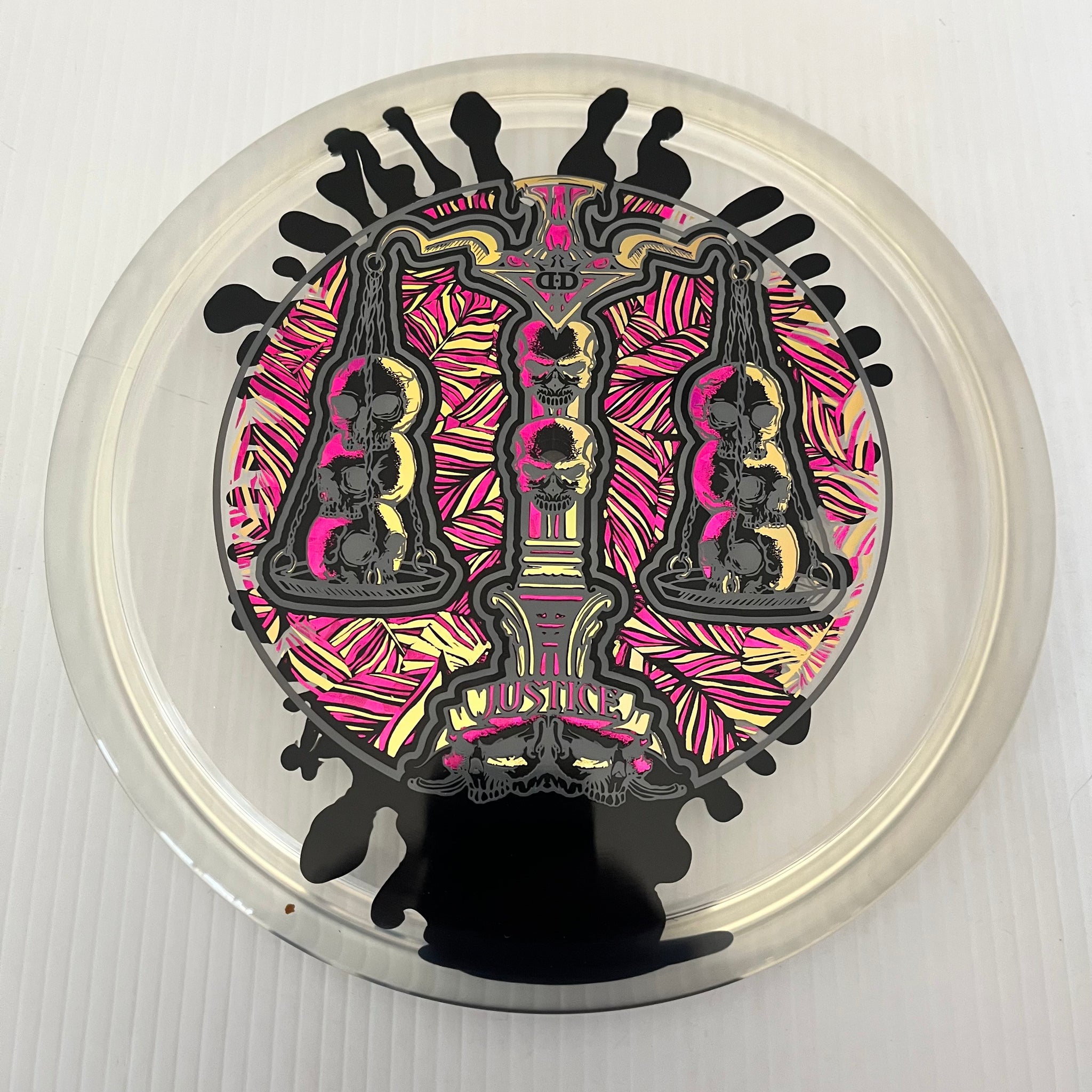 Dynamic Discs Scales of Justice 10th Anniversary Lucid Ice SplaDDer Justice 5/1/0.5/4