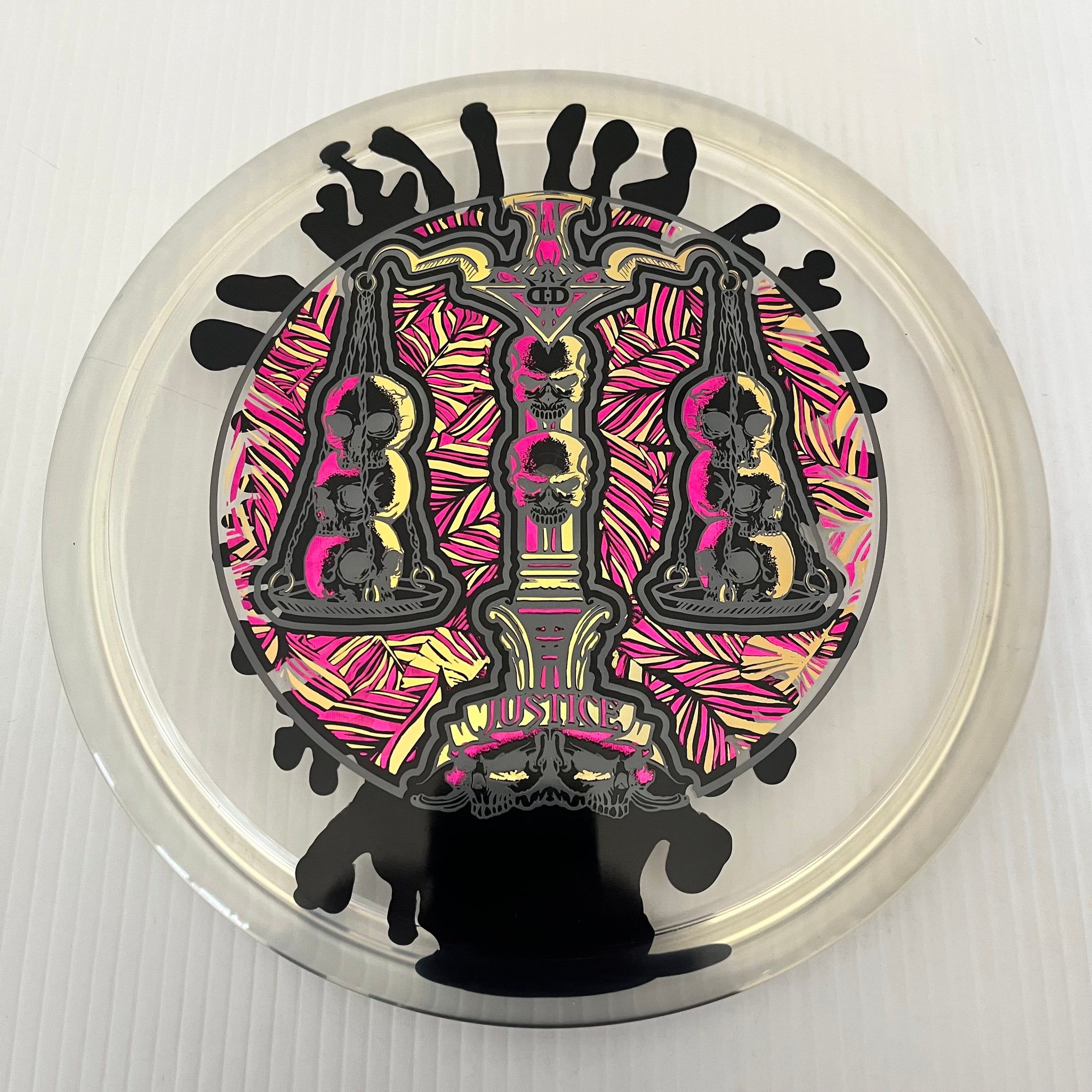 Dynamic Discs Scales of Justice 10th Anniversary Lucid Ice SplaDDer Justice 5/1/0.5/4