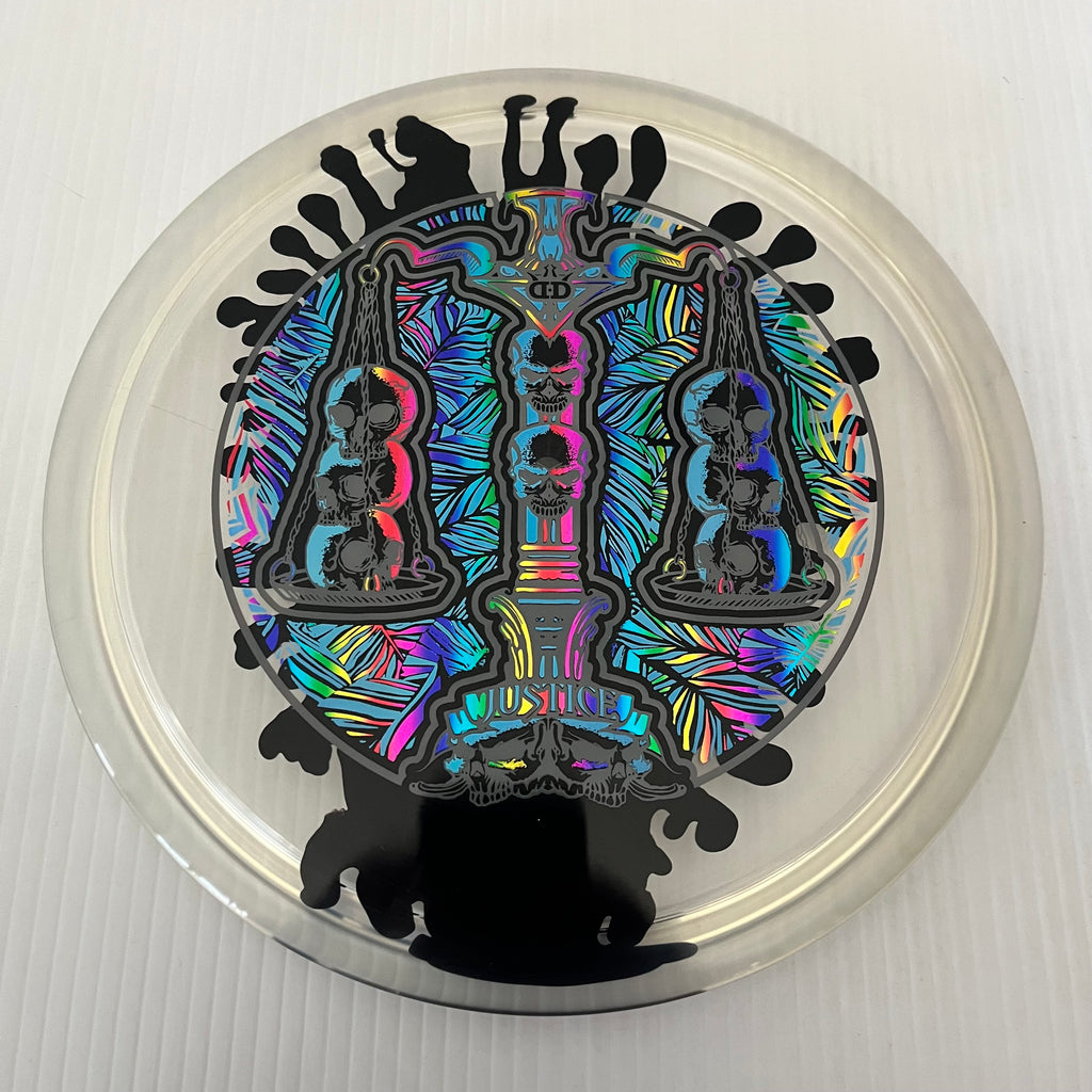 Dynamic Discs Scales of Justice 10th Anniversary Lucid Ice SplaDDer Justice 5/1/0.5/4