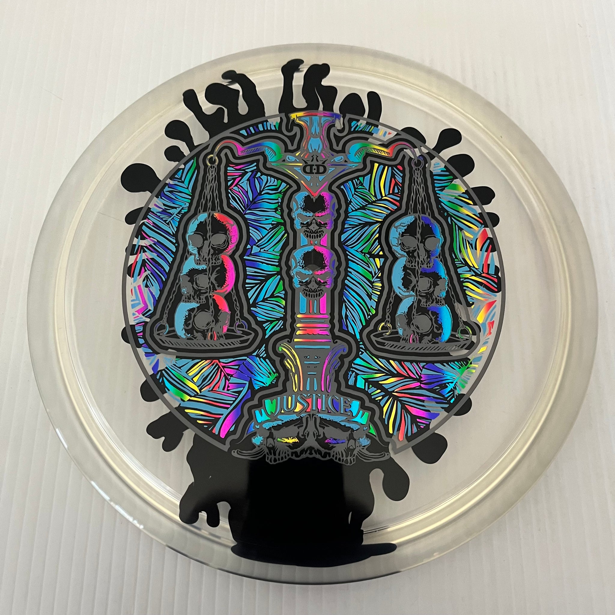 Dynamic Discs Scales of Justice 10th Anniversary Lucid Ice SplaDDer Justice 5/1/0.5/4