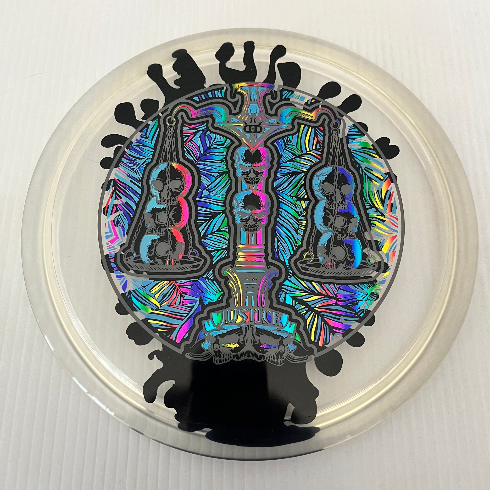 Dynamic Discs Scales of Justice 10th Anniversary Lucid Ice SplaDDer Justice 5/1/0.5/4