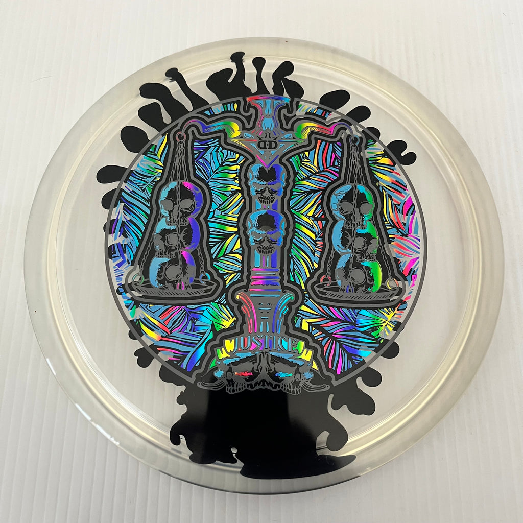 Dynamic Discs Scales of Justice 10th Anniversary Lucid Ice SplaDDer Justice 5/1/0.5/4