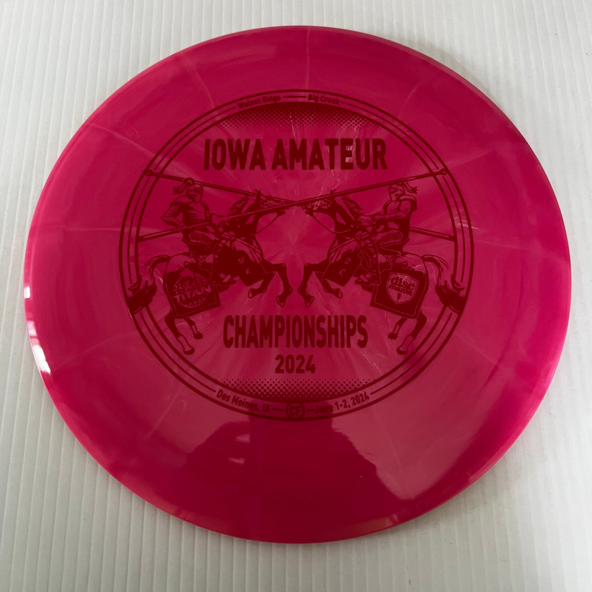 Discmania 2024 Iowa Amateur Championships Lux Vapor Paradigm 12/6/-1.5/2