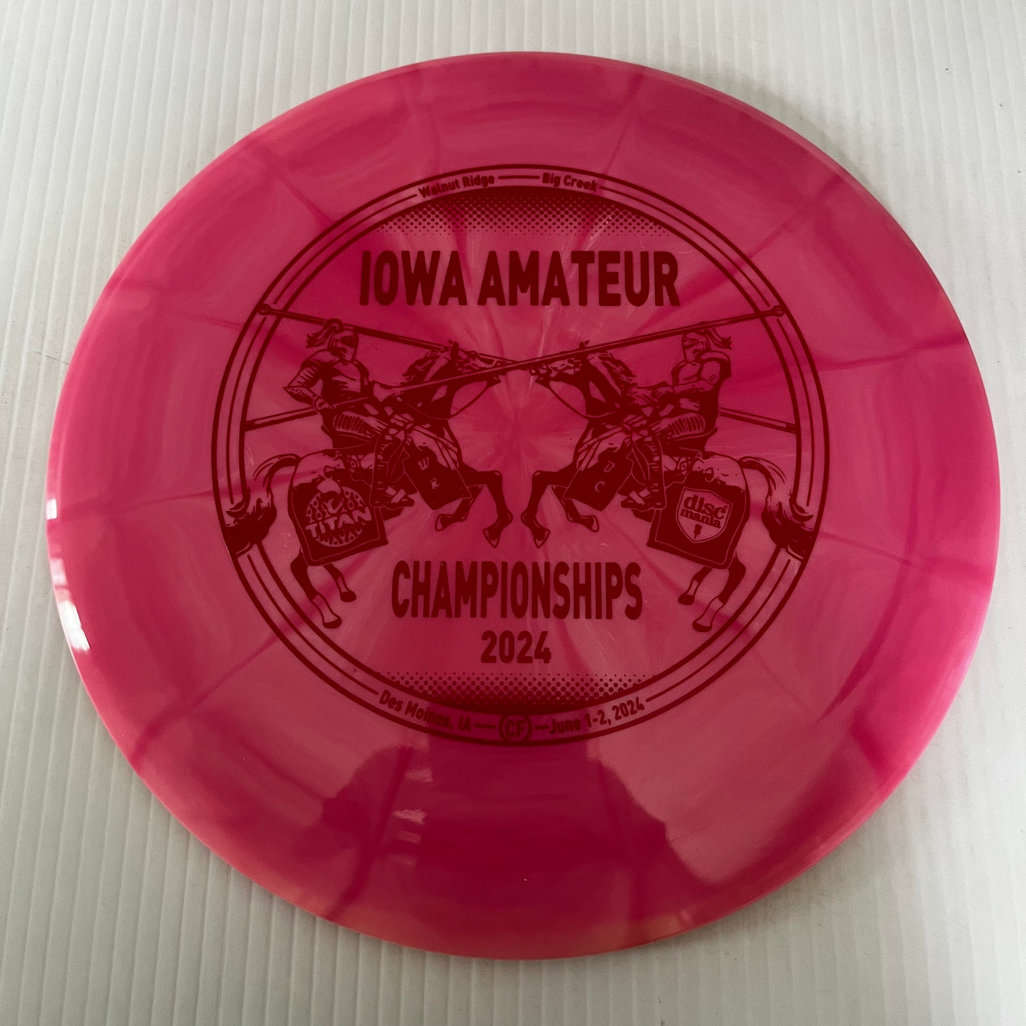 Discmania 2024 Iowa Amateur Championships Lux Vapor Paradigm 12/6/-1.5/2