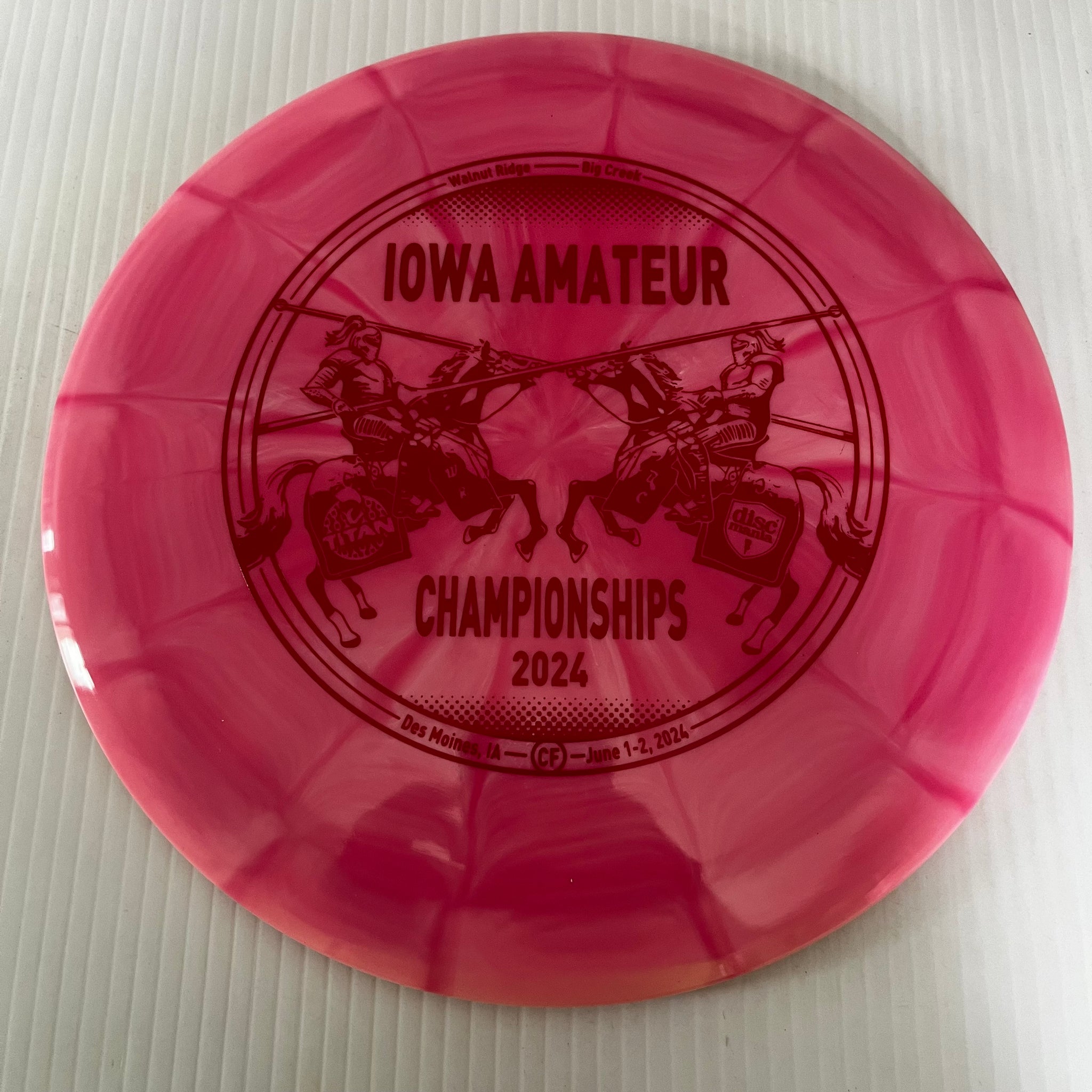 Discmania 2024 Iowa Amateur Championships Lux Vapor Paradigm 12/6/-1.5/2