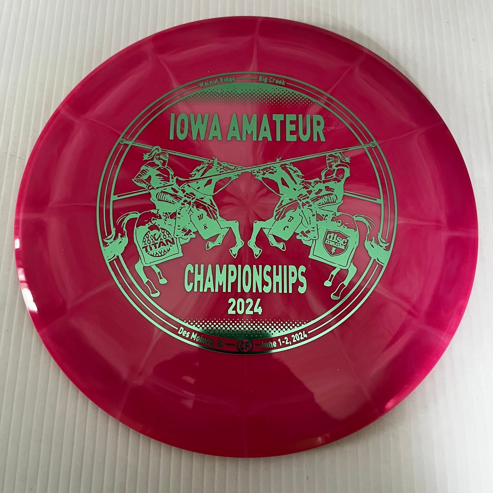 Discmania 2024 Iowa Amateur Championships Lux Vapor Paradigm 12/6/-1.5/2
