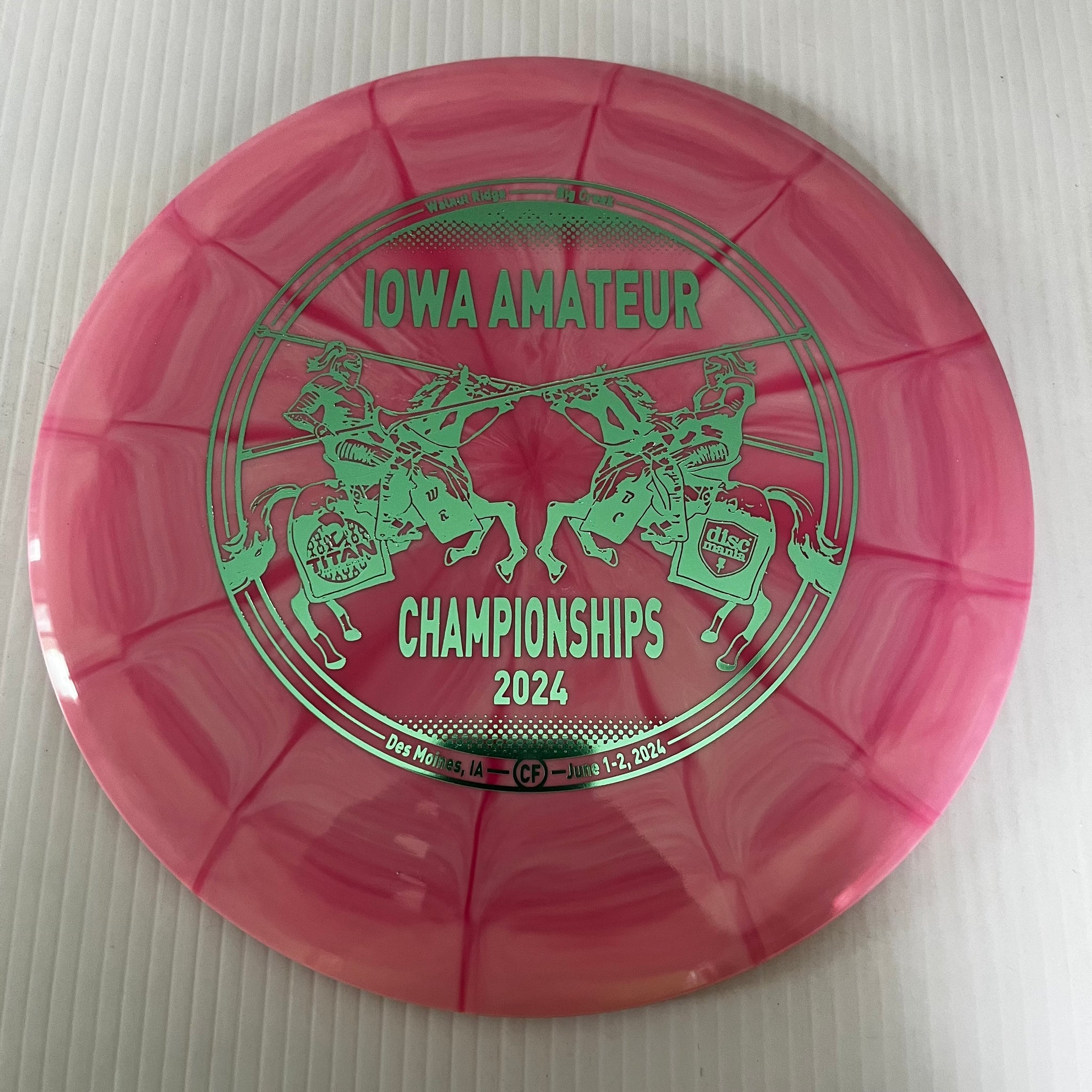 Discmania 2024 Iowa Amateur Championships Lux Vapor Paradigm 12/6/-1.5/2