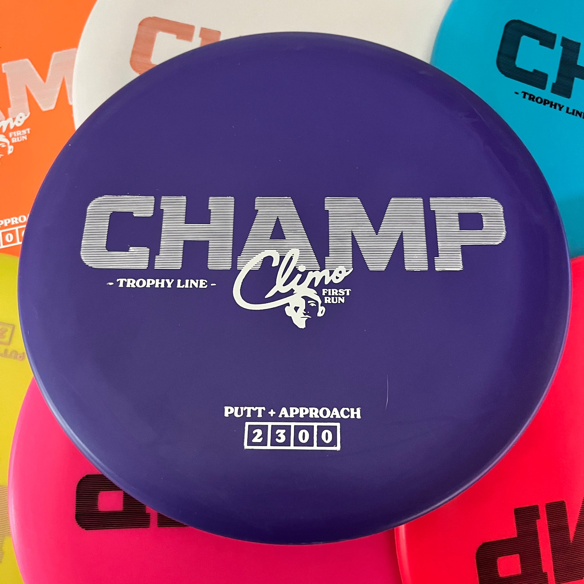 Climo Disc Golf First Run Trophy Line Champ 2/3/0/0