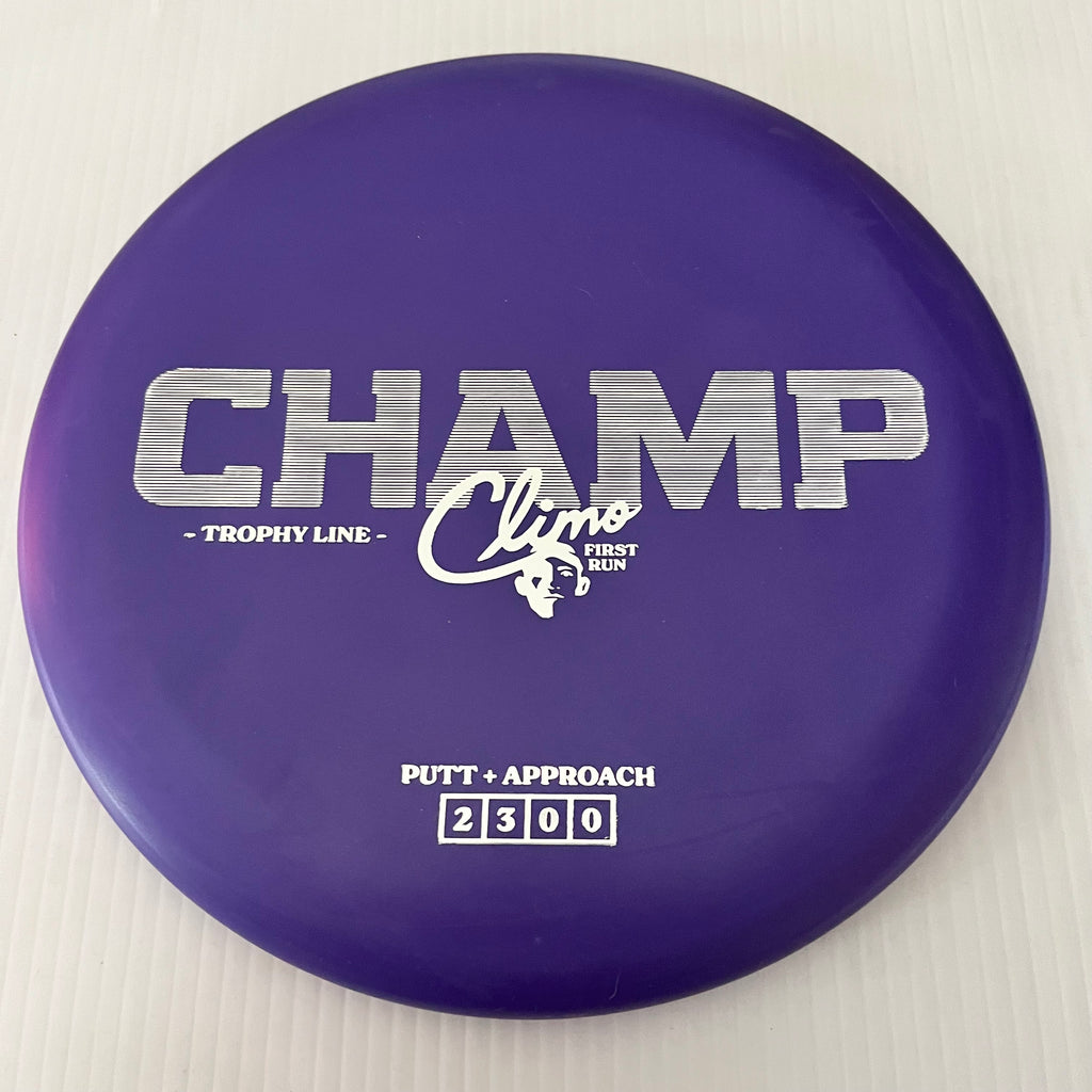 Climo Disc Golf First Run Trophy Line Champ 2/3/0/0