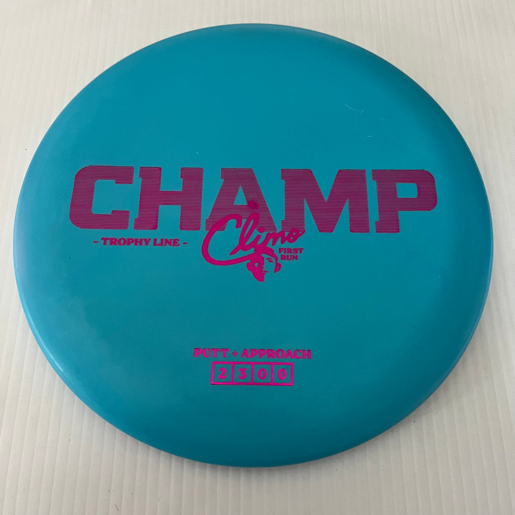 Climo Disc Golf First Run Trophy Line Champ 2/3/0/0