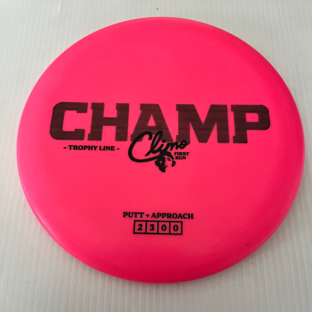 Climo Disc Golf First Run Trophy Line Champ 2/3/0/0