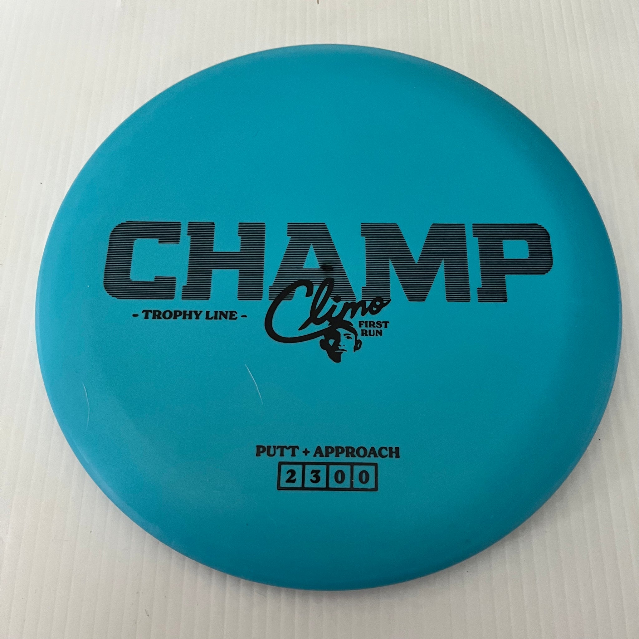 Climo Disc Golf First Run Trophy Line Champ 2/3/0/0