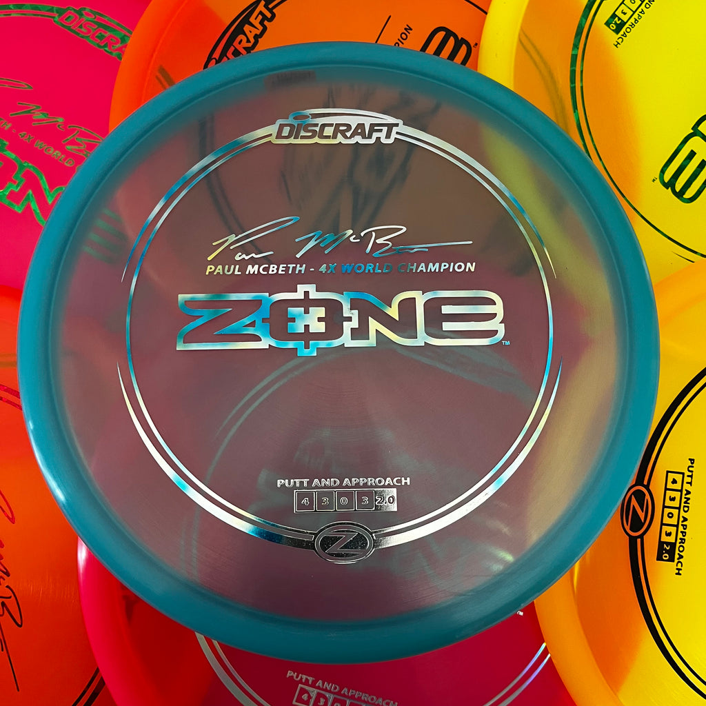 Discraft 4x Paul McBeth Z Zone 4/3/0/3
