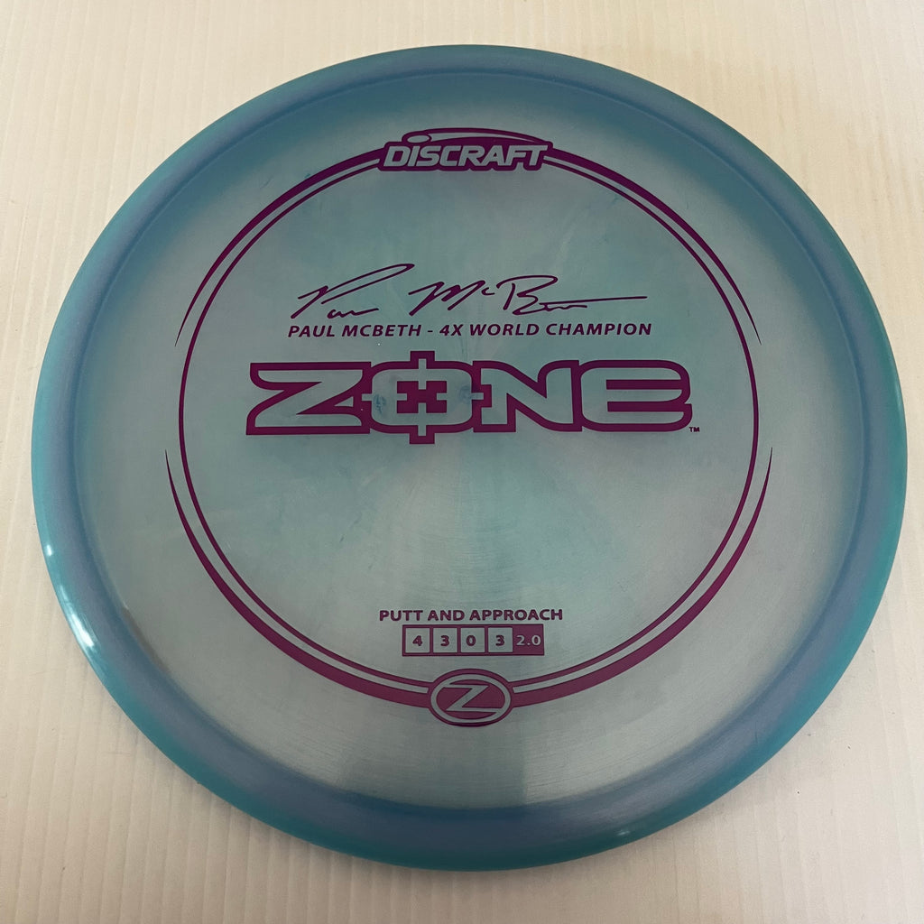 Discraft 4x Paul McBeth Z Zone 4/3/0/3