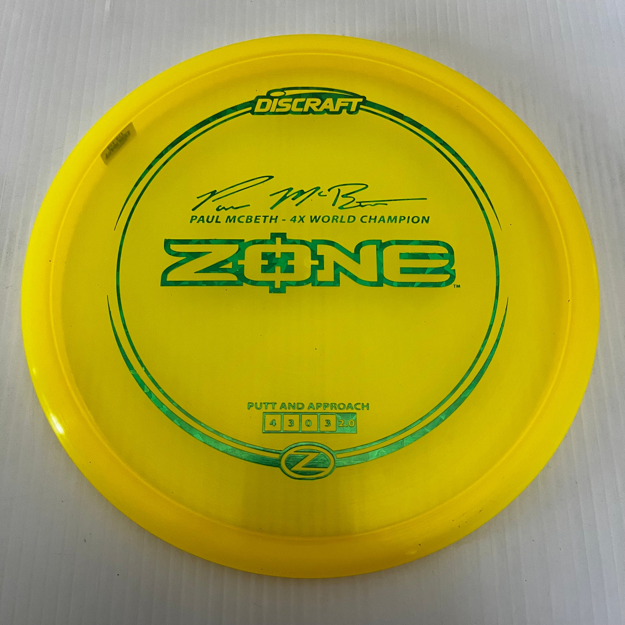 Discraft 4x Paul McBeth Z Zone 4/3/0/3