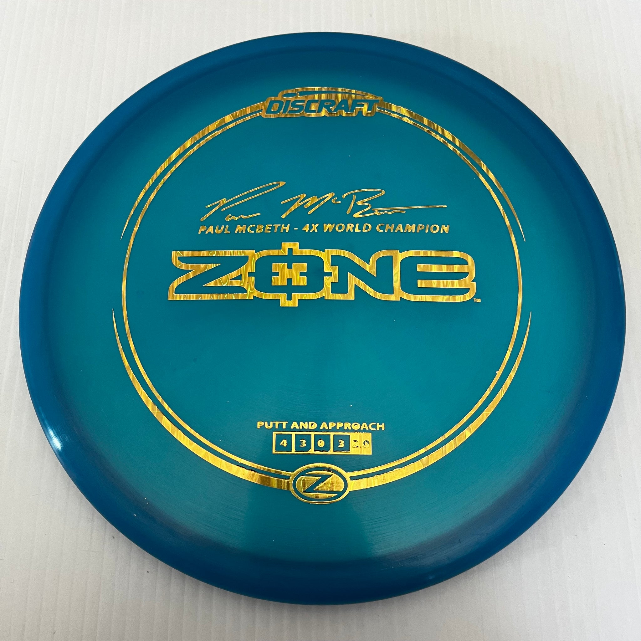 Discraft 4x Paul McBeth Z Zone 4/3/0/3