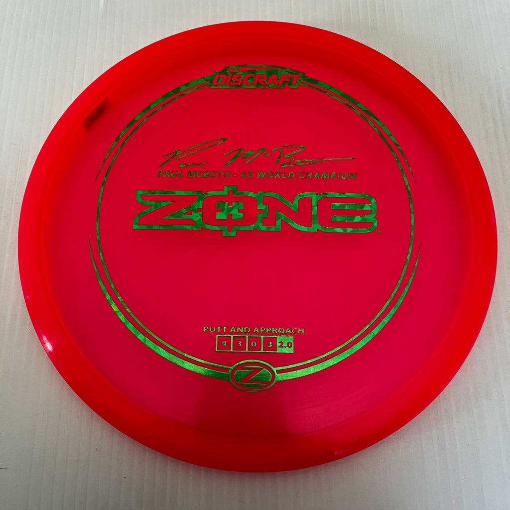 Discraft 4x Paul McBeth Z Zone 4/3/0/3
