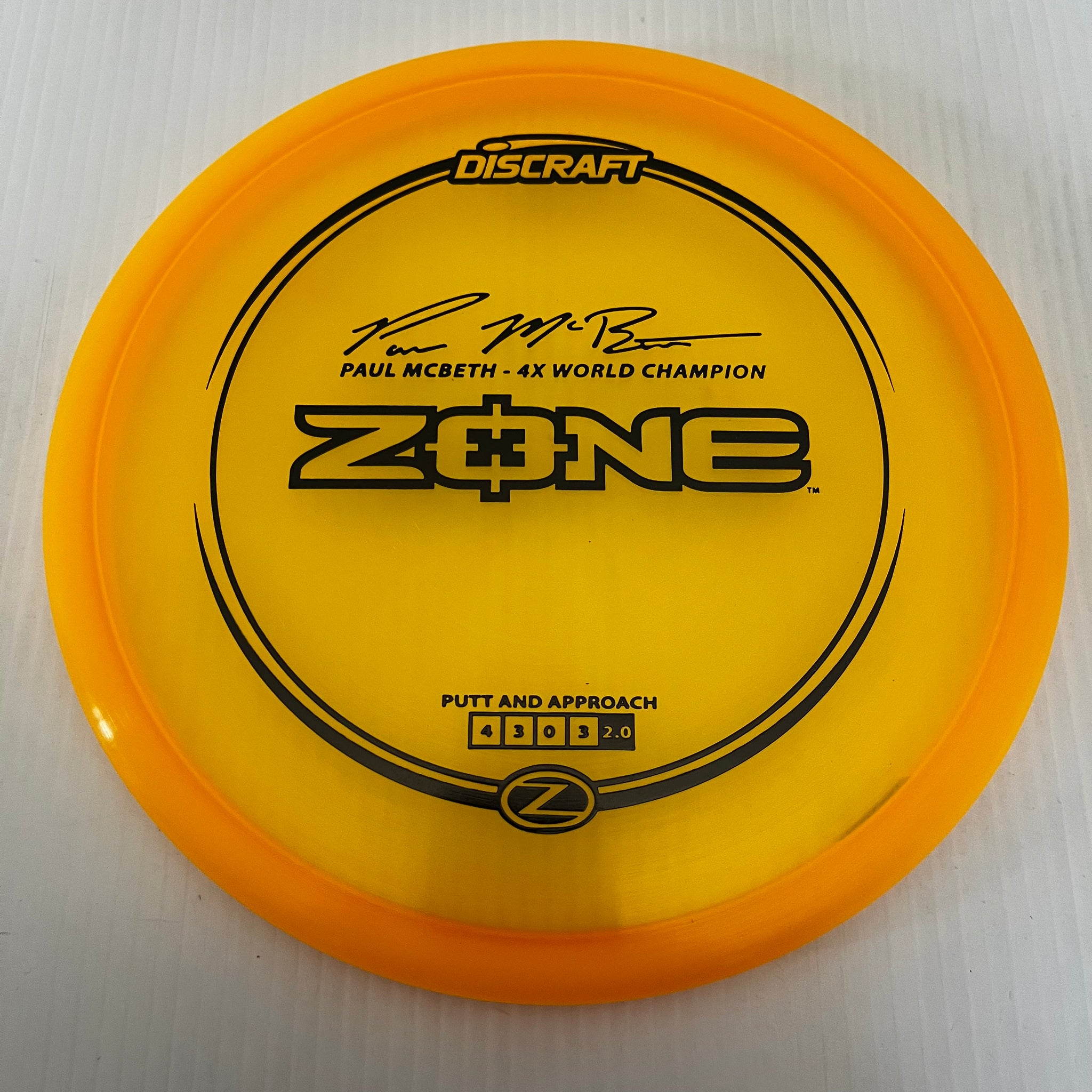 Discraft 4x Paul McBeth Z Zone 4/3/0/3