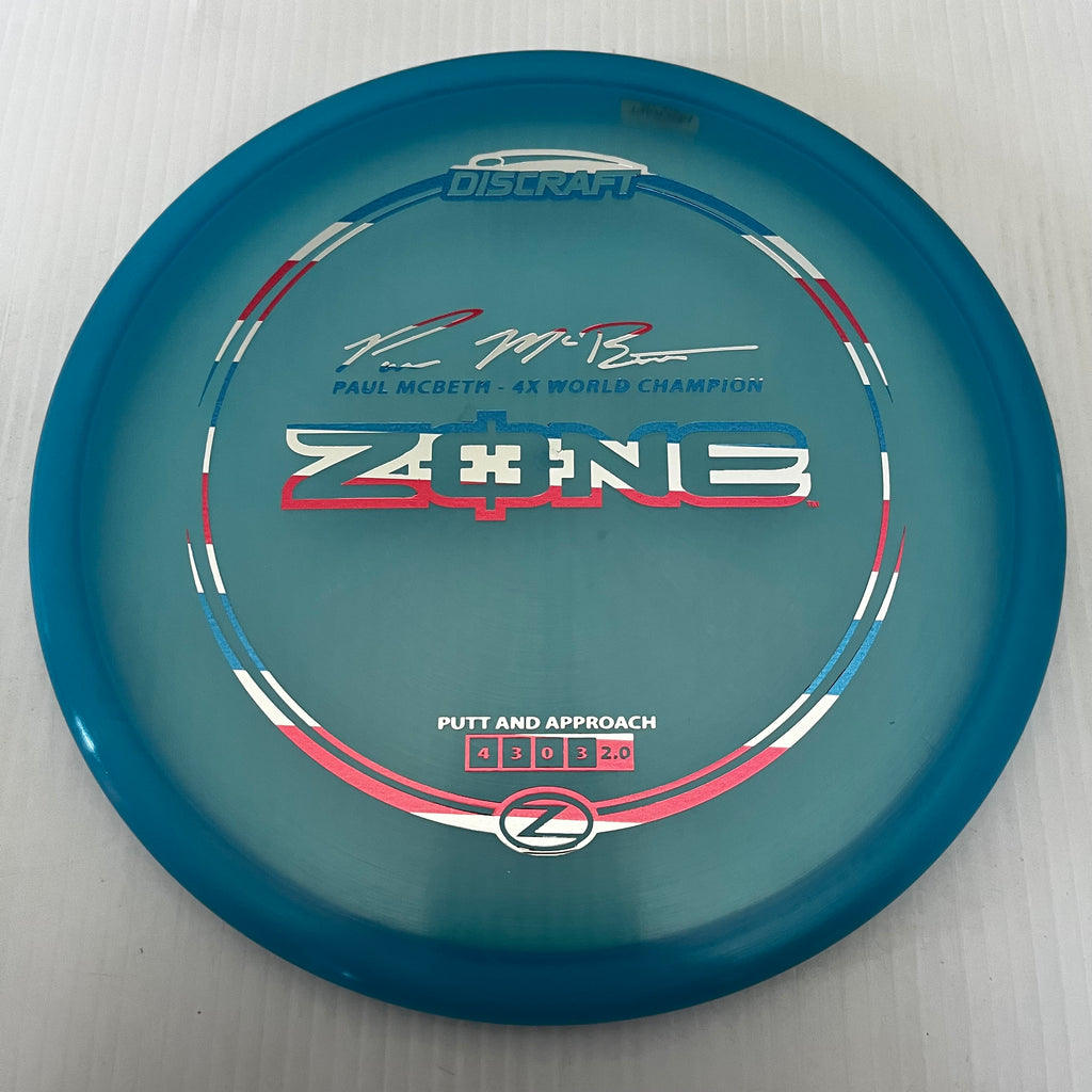 Discraft 4x Paul McBeth Z Zone 4/3/0/3