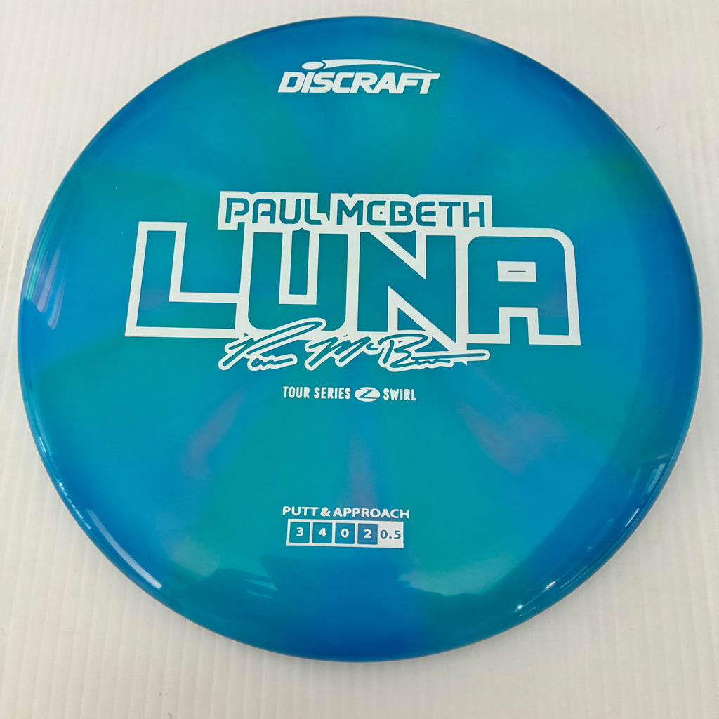 Discraft 2025 Paul McBeth Tour Series Z Swirl Blend Luna 3/4/0/2