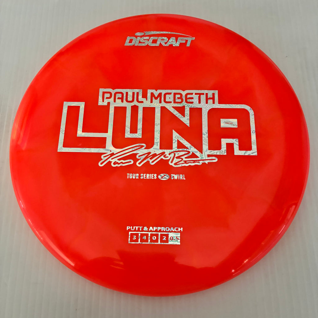 Discraft 2025 Paul McBeth Tour Series Z Swirl Blend Luna 3/4/0/2
