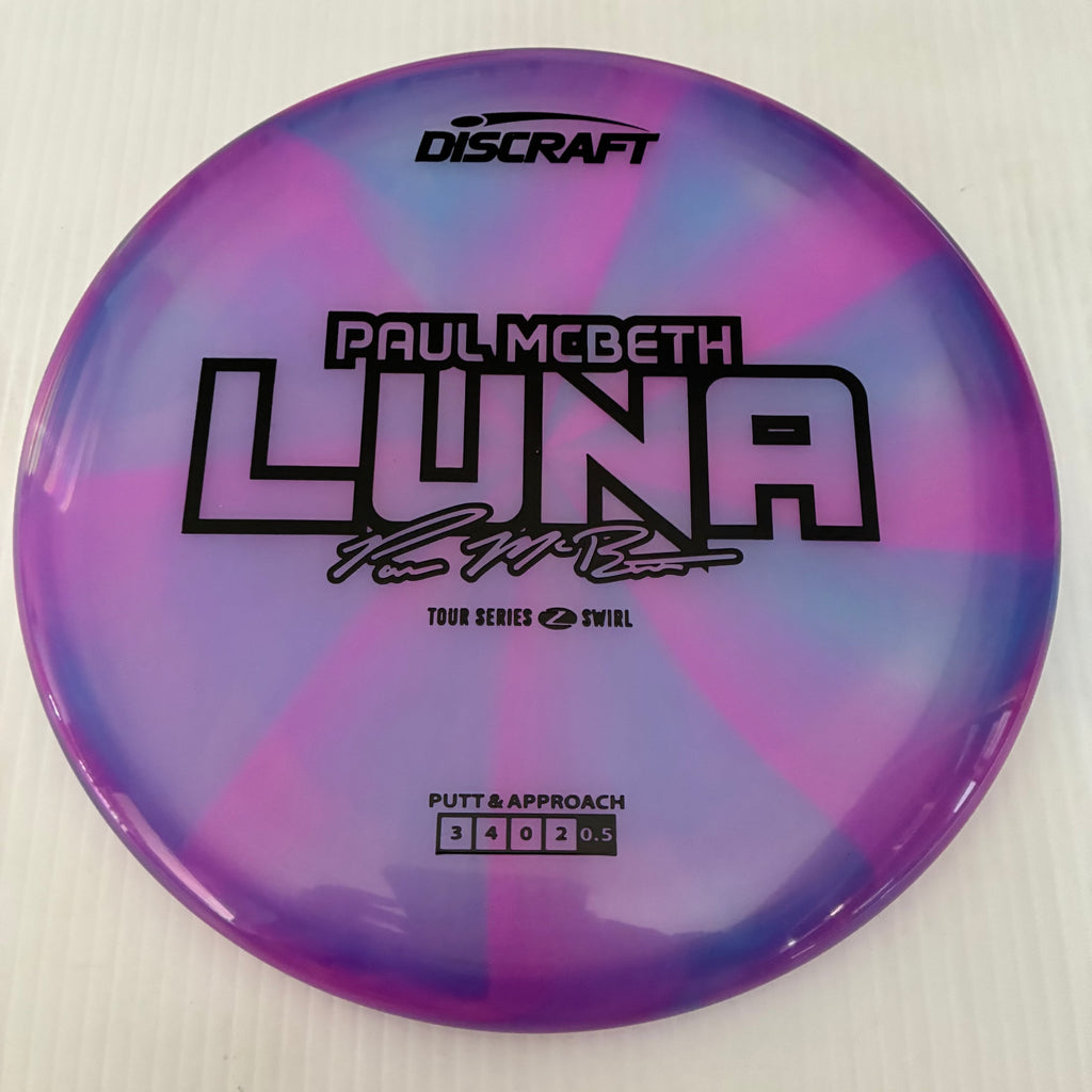 Discraft 2025 Paul McBeth Tour Series Z Swirl Blend Luna 3/4/0/2