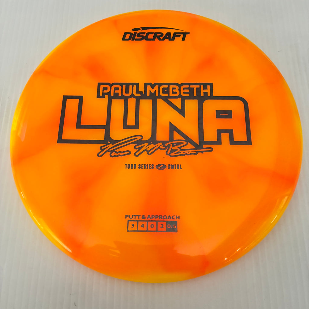 Discraft 2025 Paul McBeth Tour Series Z Swirl Blend Luna 3/4/0/2