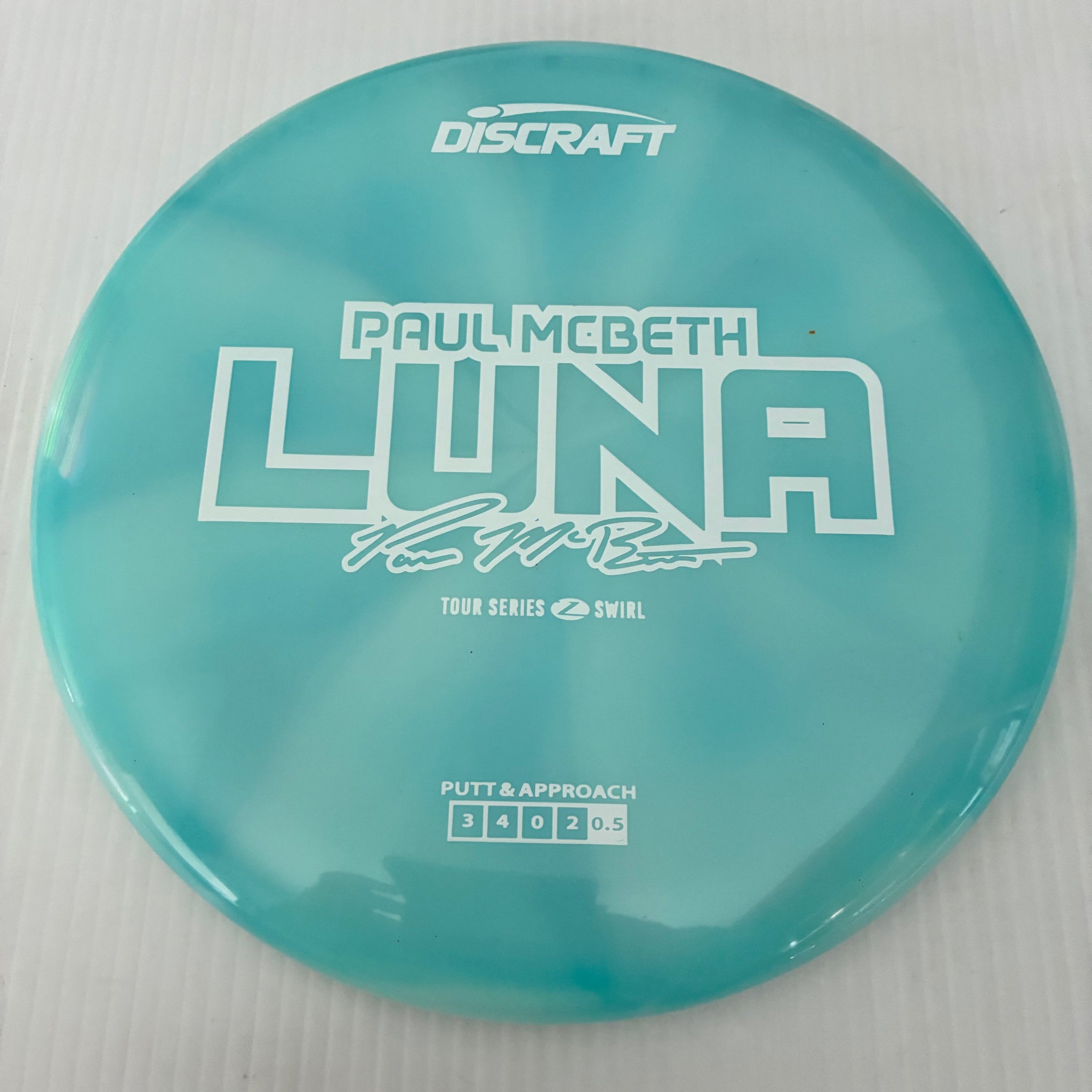 Discraft 2025 Paul McBeth Tour Series Z Swirl Blend Luna 3/4/0/2