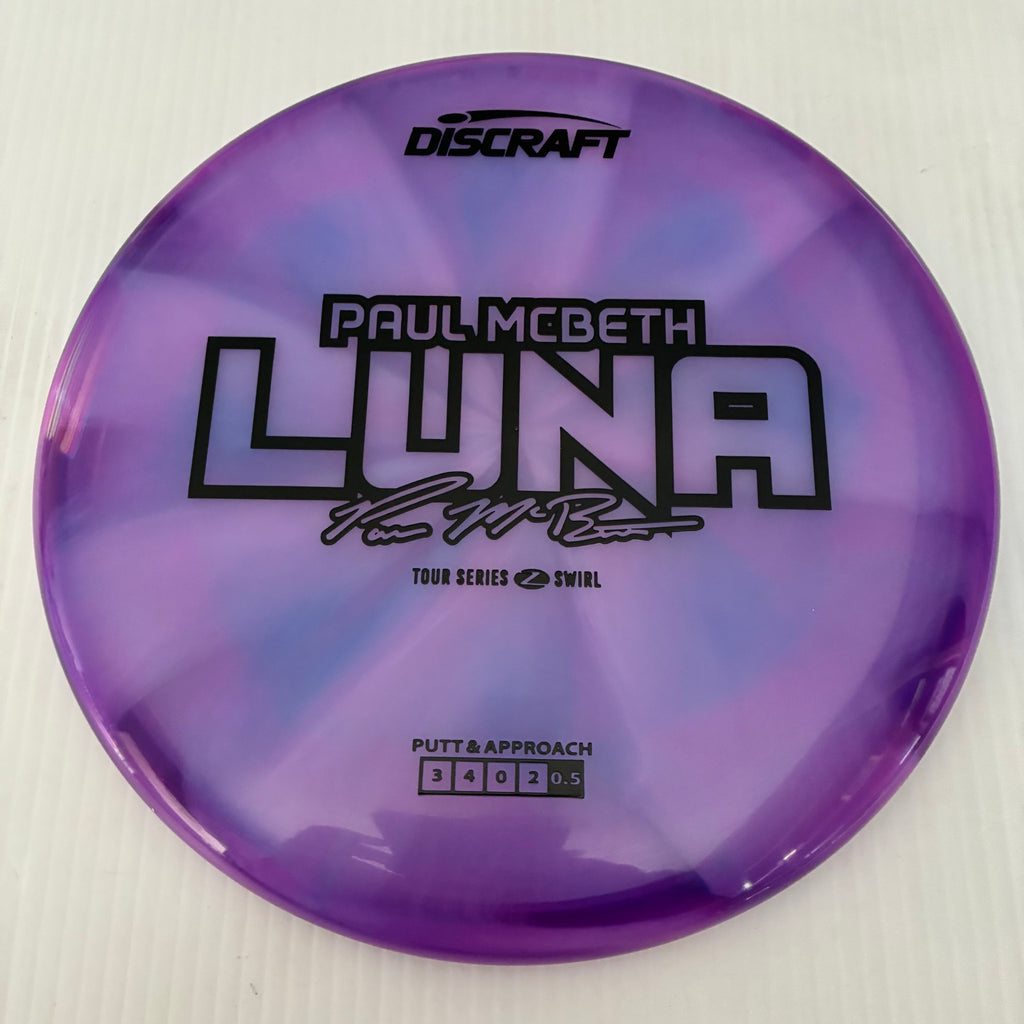 Discraft 2025 Paul McBeth Tour Series Z Swirl Blend Luna 3/4/0/2