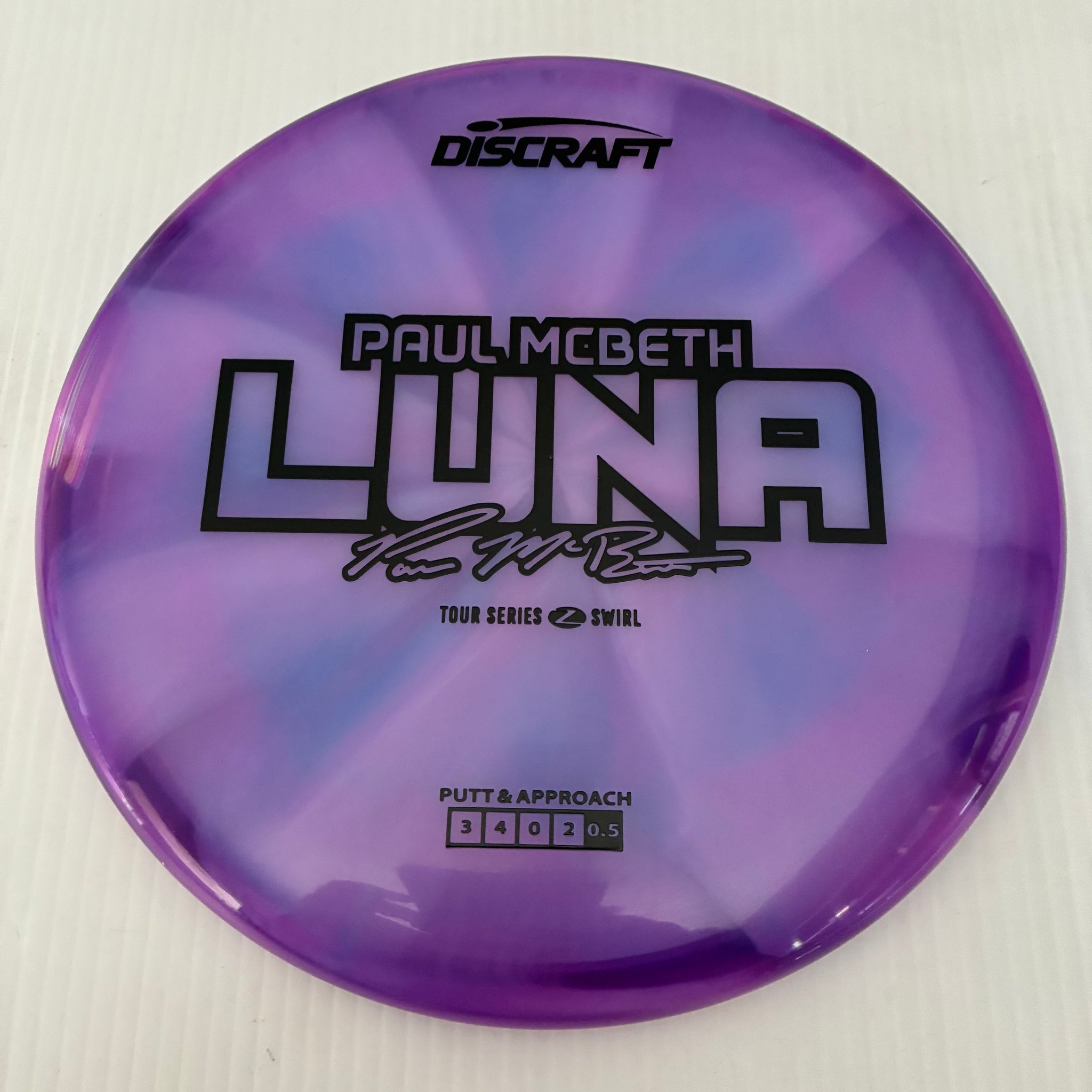 Discraft 2025 Paul McBeth Tour Series Z Swirl Blend Luna 3/4/0/2