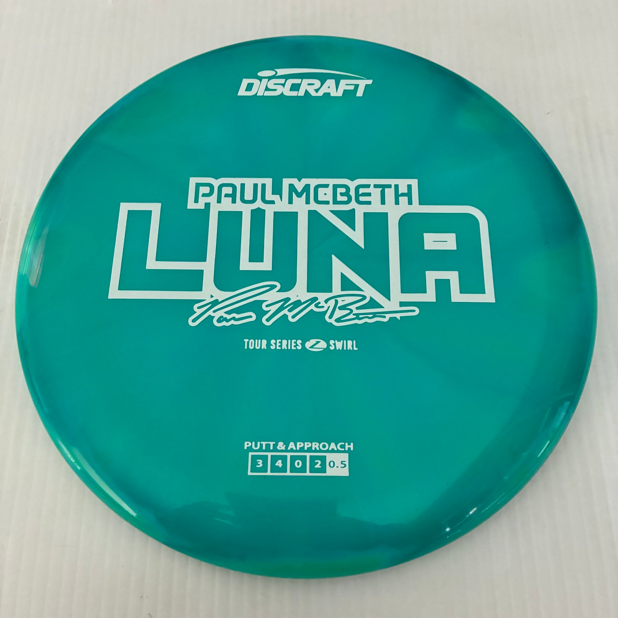 Discraft 2025 Paul McBeth Tour Series Z Swirl Blend Luna 3/4/0/2