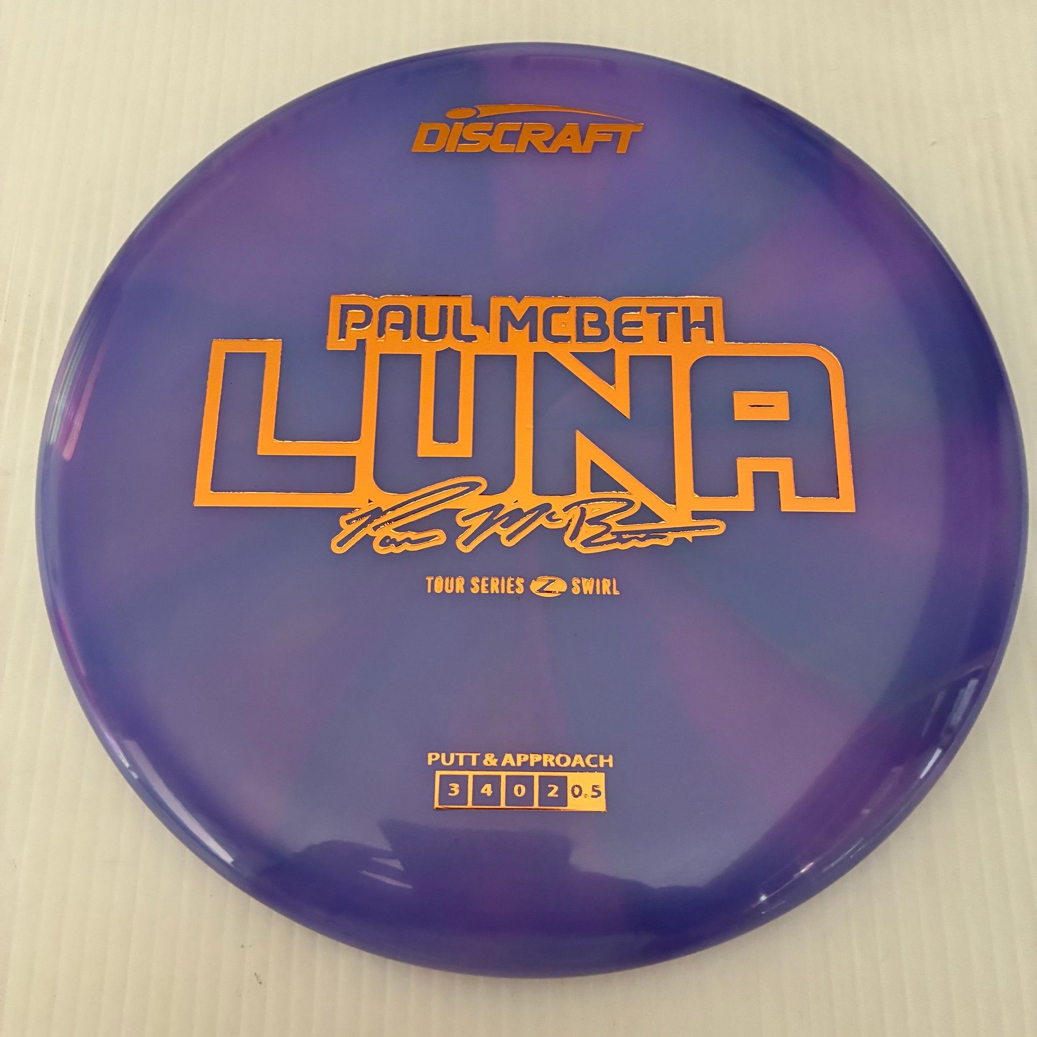 Discraft 2025 Paul McBeth Tour Series Z Swirl Blend Luna 3/4/0/2