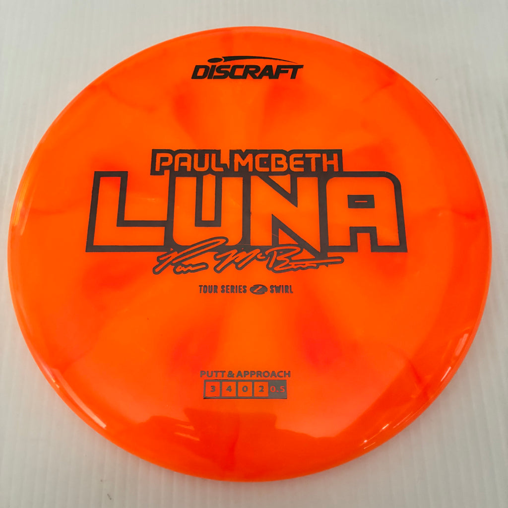 Discraft 2025 Paul McBeth Tour Series Z Swirl Blend Luna 3/4/0/2