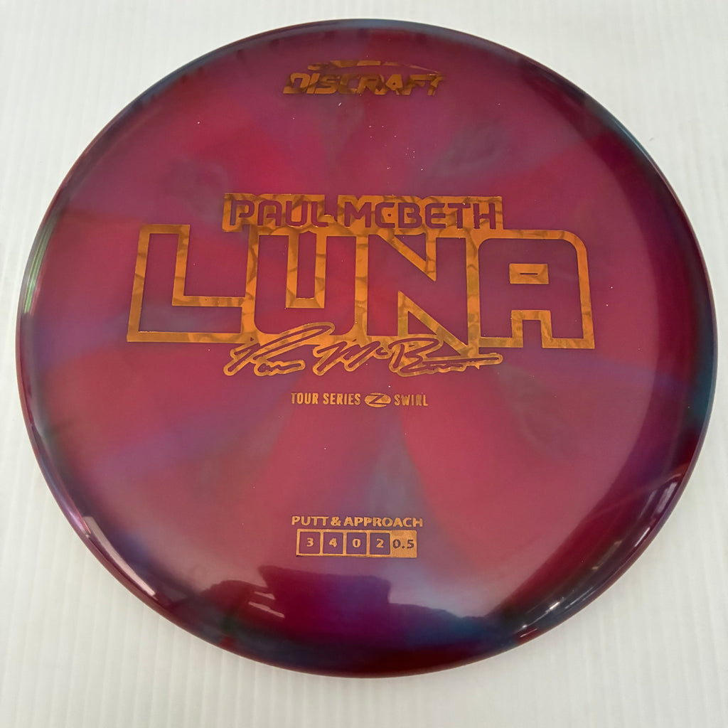 Discraft 2025 Paul McBeth Tour Series Z Swirl Blend Luna 3/4/0/2