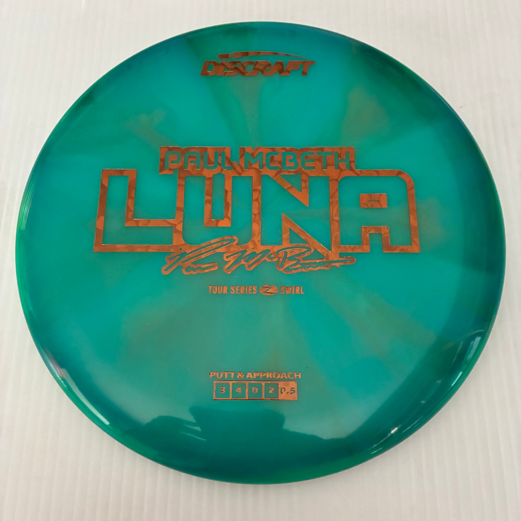 Discraft 2025 Paul McBeth Tour Series Z Swirl Blend Luna 3/4/0/2