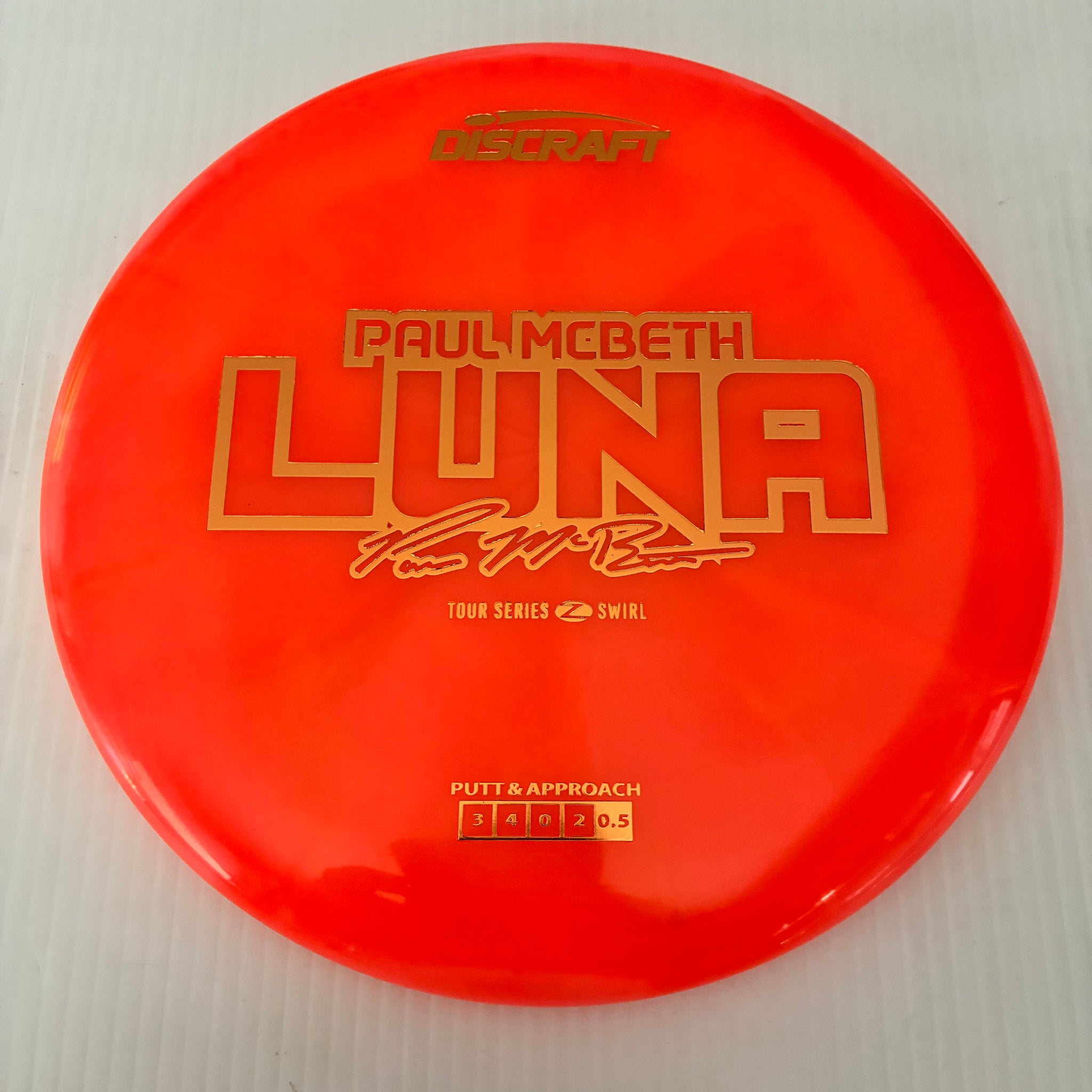 Discraft 2025 Paul McBeth Tour Series Z Swirl Blend Luna 3/4/0/2