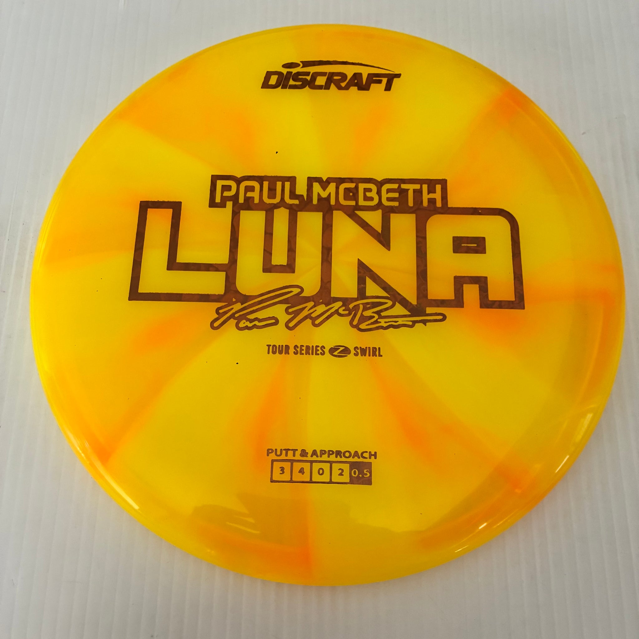 Discraft 2025 Paul McBeth Tour Series Z Swirl Blend Luna 3/4/0/2